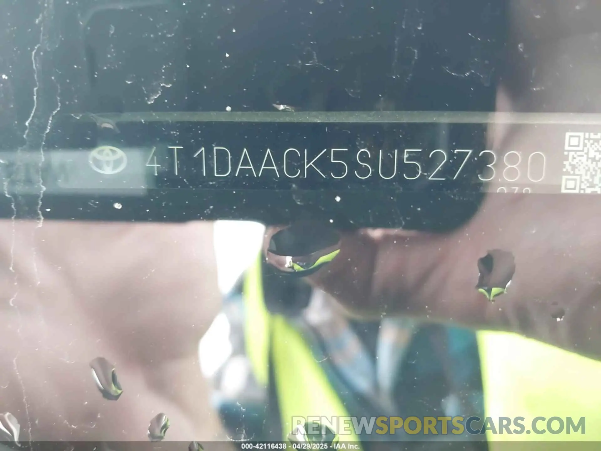 9 Фотография поврежденного автомобиля 4T1DAACK5SU527380 TOYOTA CAMRY 2025