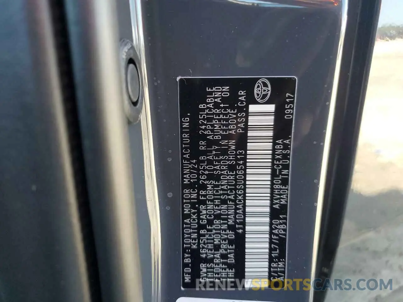 12 Фотография поврежденного автомобиля 4T1DAACK6SU065413 TOYOTA CAMRY 2025