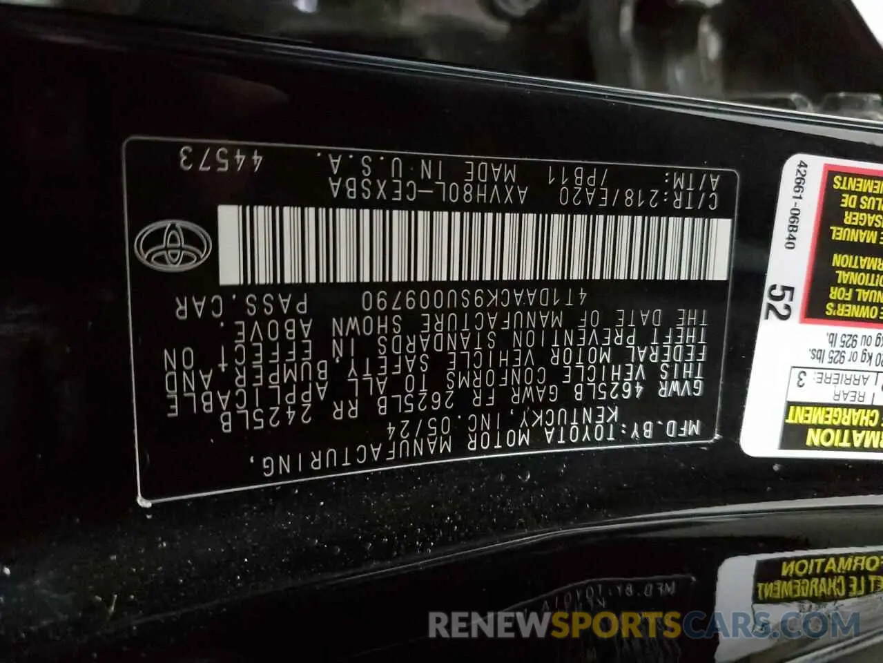 12 Фотография поврежденного автомобиля 4T1DAACK9SU009790 TOYOTA CAMRY 2025