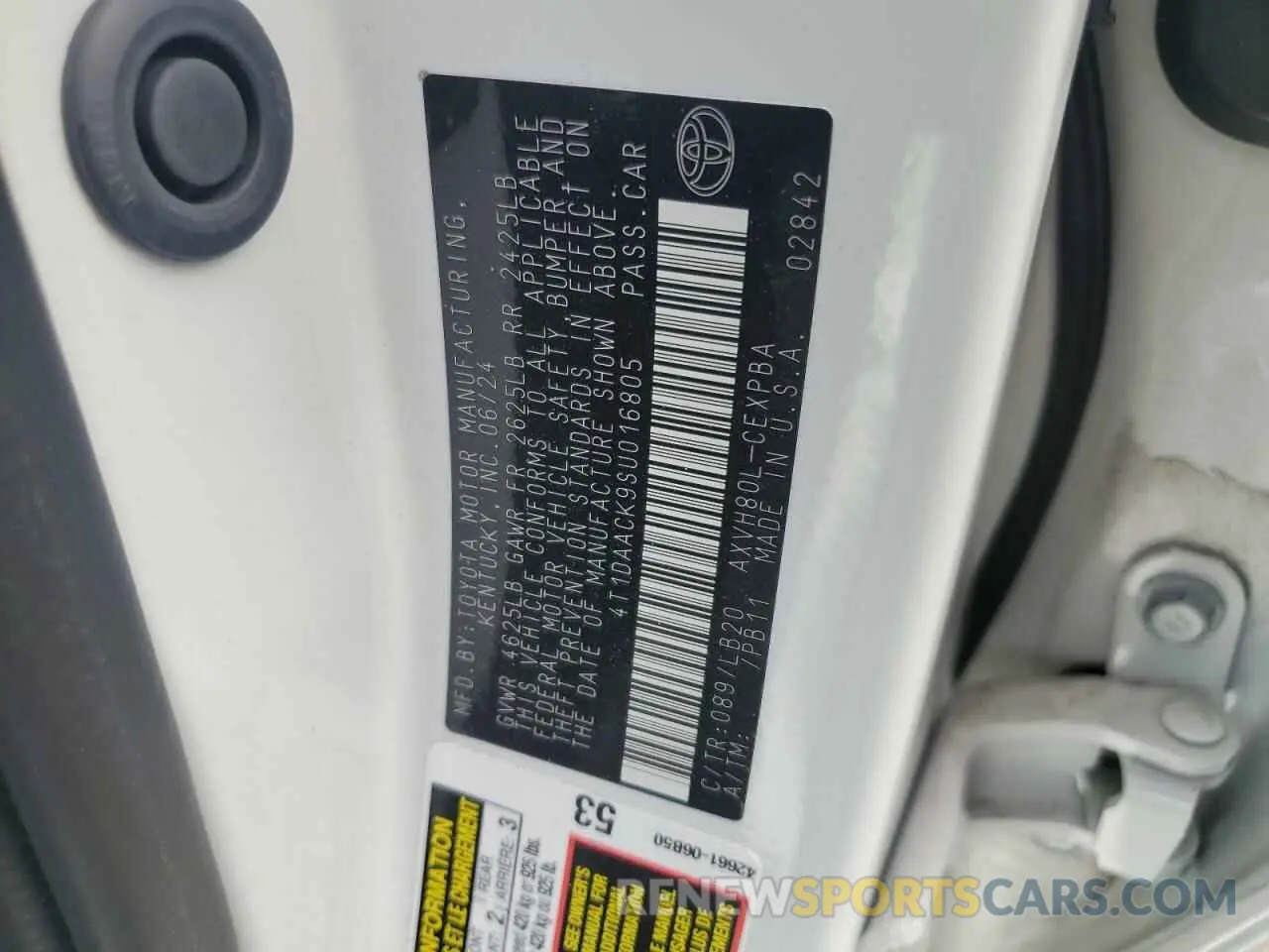 12 Фотография поврежденного автомобиля 4T1DAACK9SU016805 TOYOTA CAMRY 2025