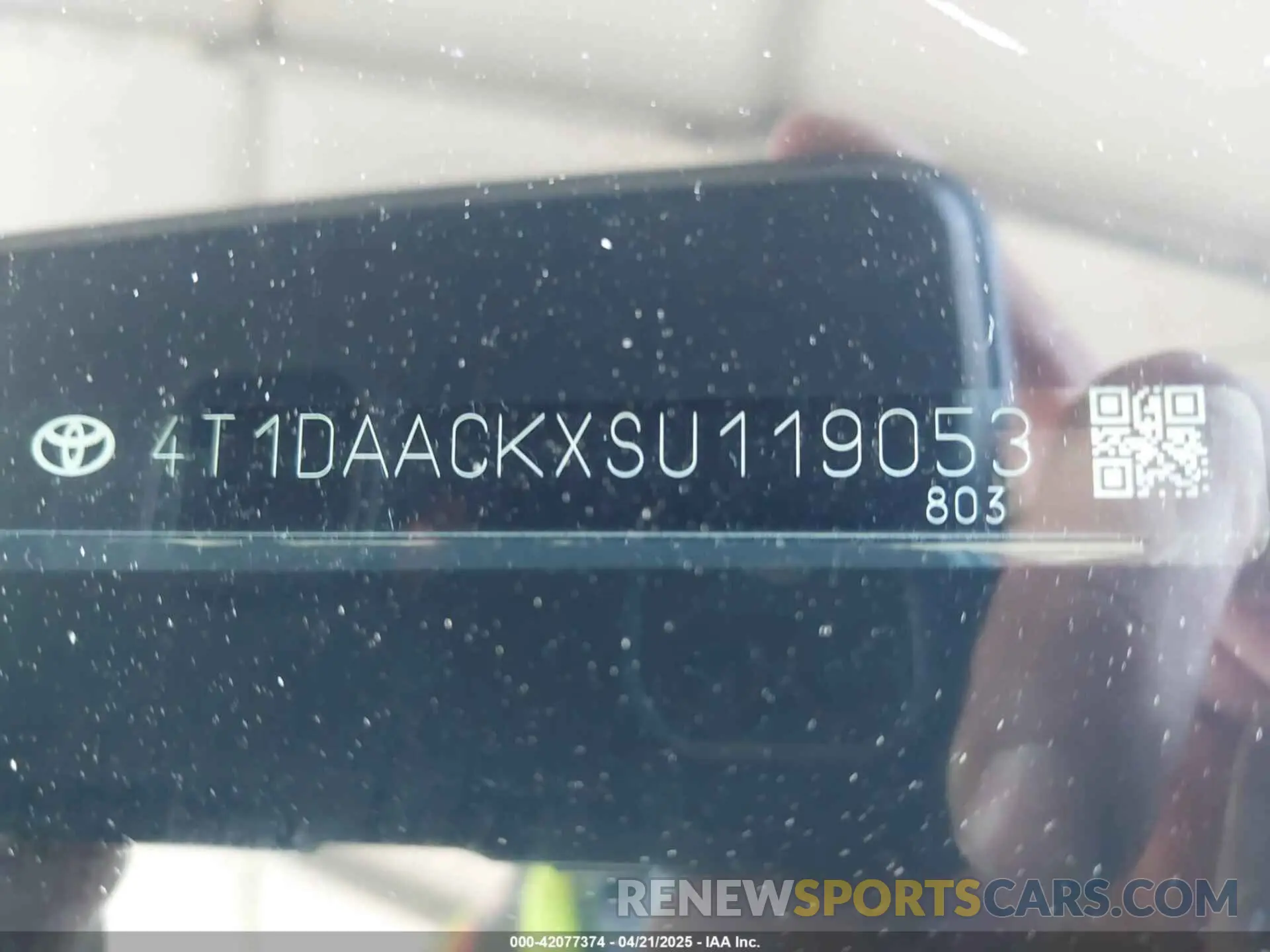 9 Фотография поврежденного автомобиля 4T1DAACKXSU119053 TOYOTA CAMRY 2025
