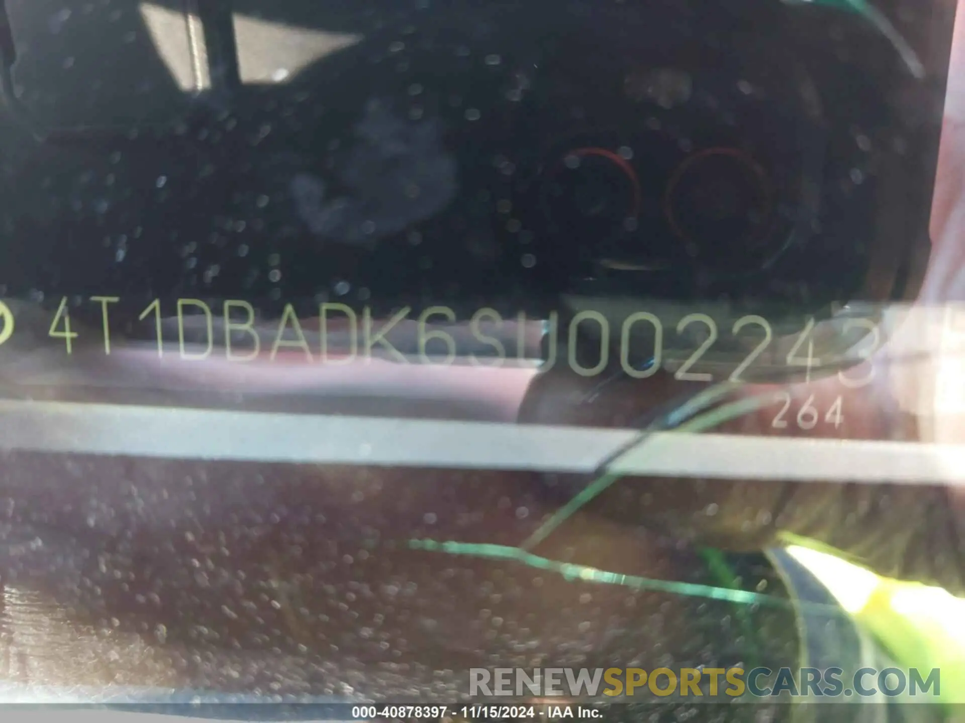 9 Photograph of a damaged car 4T1DBADK6SU002243 TOYOTA CAMRY 2025