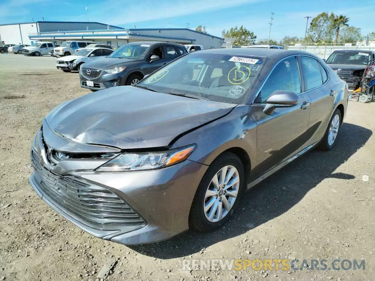 2 Photograph of a damaged car 4T1B11HKXKU793705 TOYOTA CAMRY 4C 2019