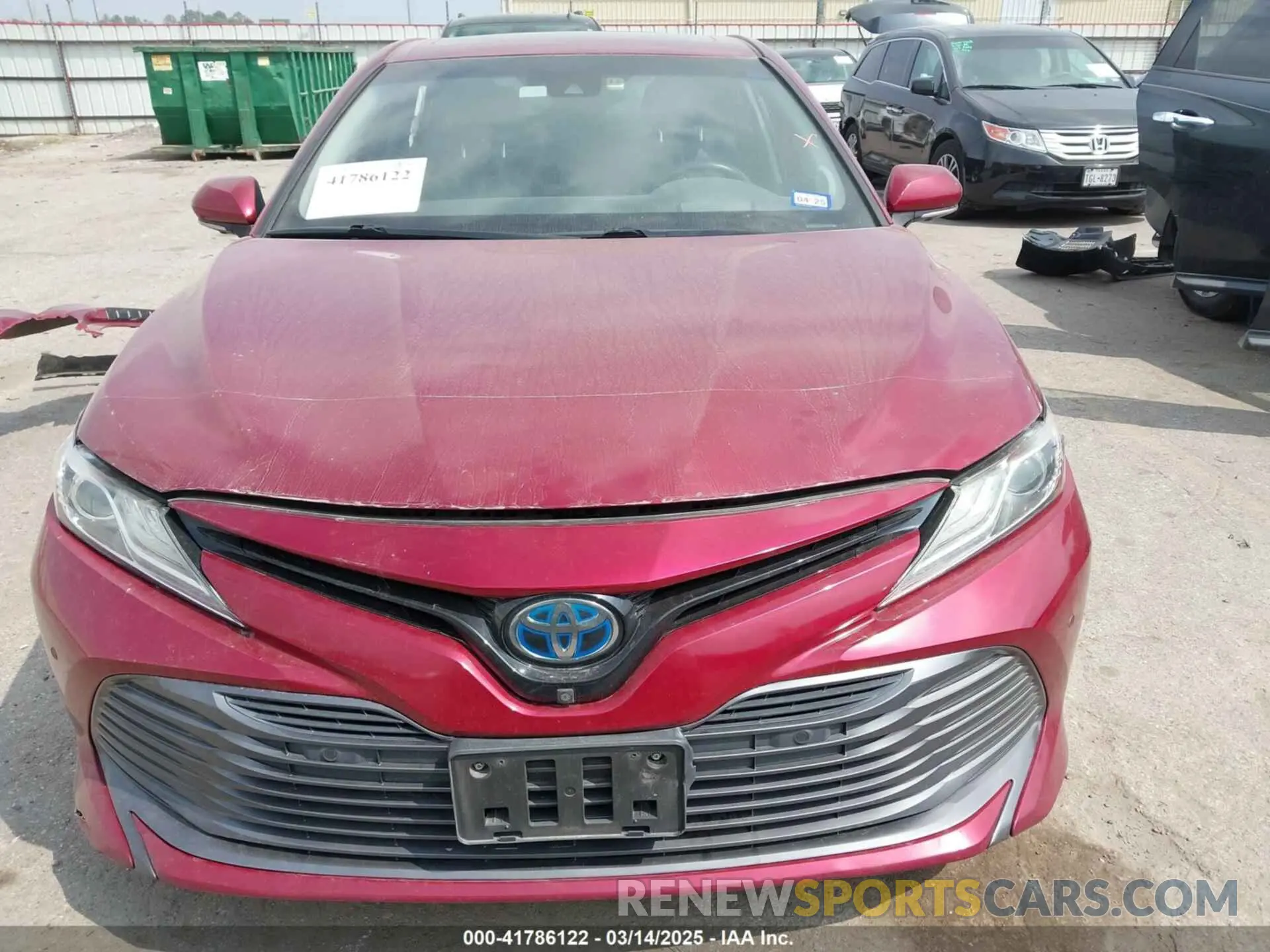 13 Фотография поврежденного автомобиля 4T1B21HK9KU514354 TOYOTA CAMRY HYBRID 2019