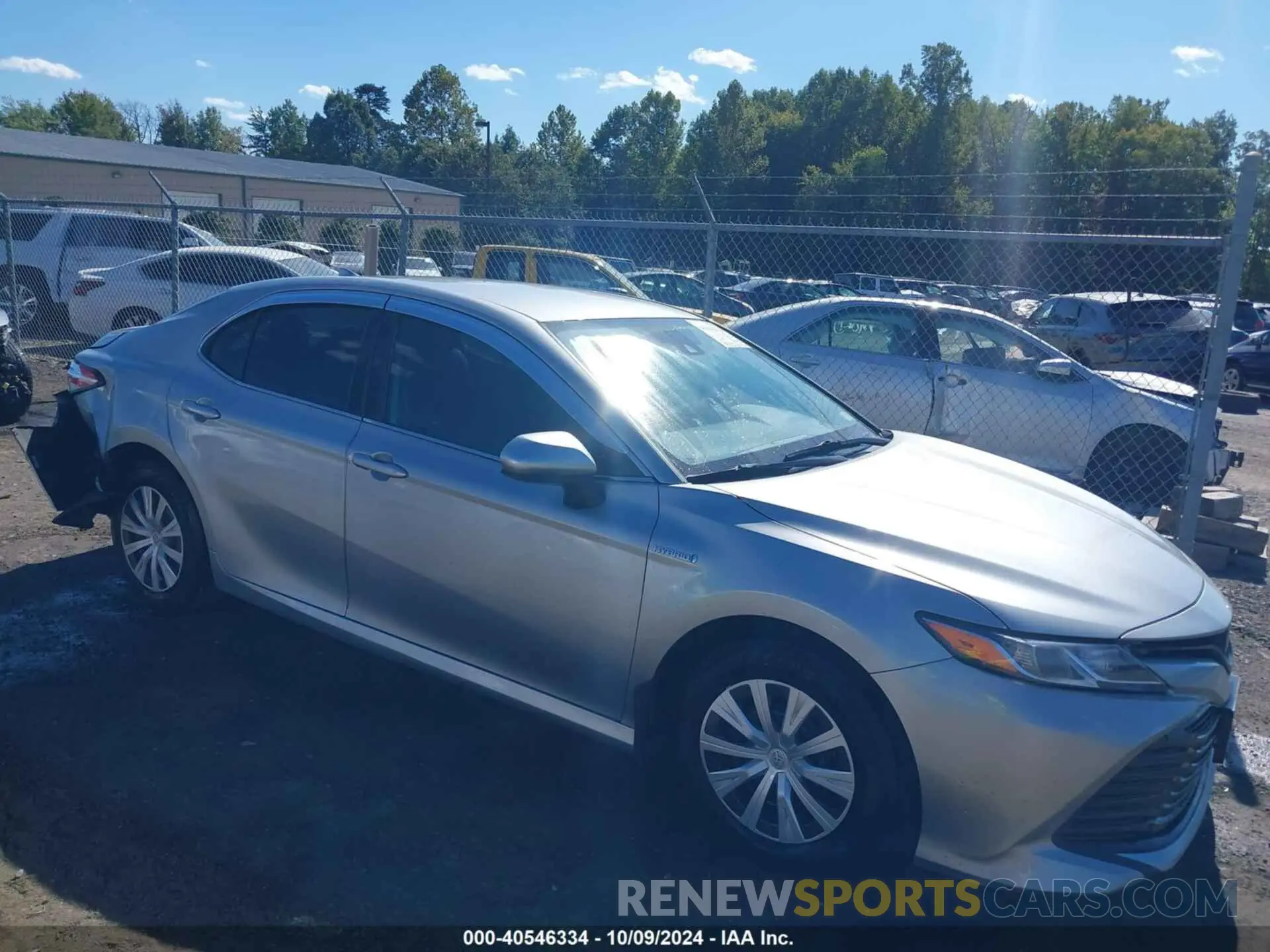 1 Photograph of a damaged car 4T1B31HK0KU514076 TOYOTA CAMRY HYBRID 2019