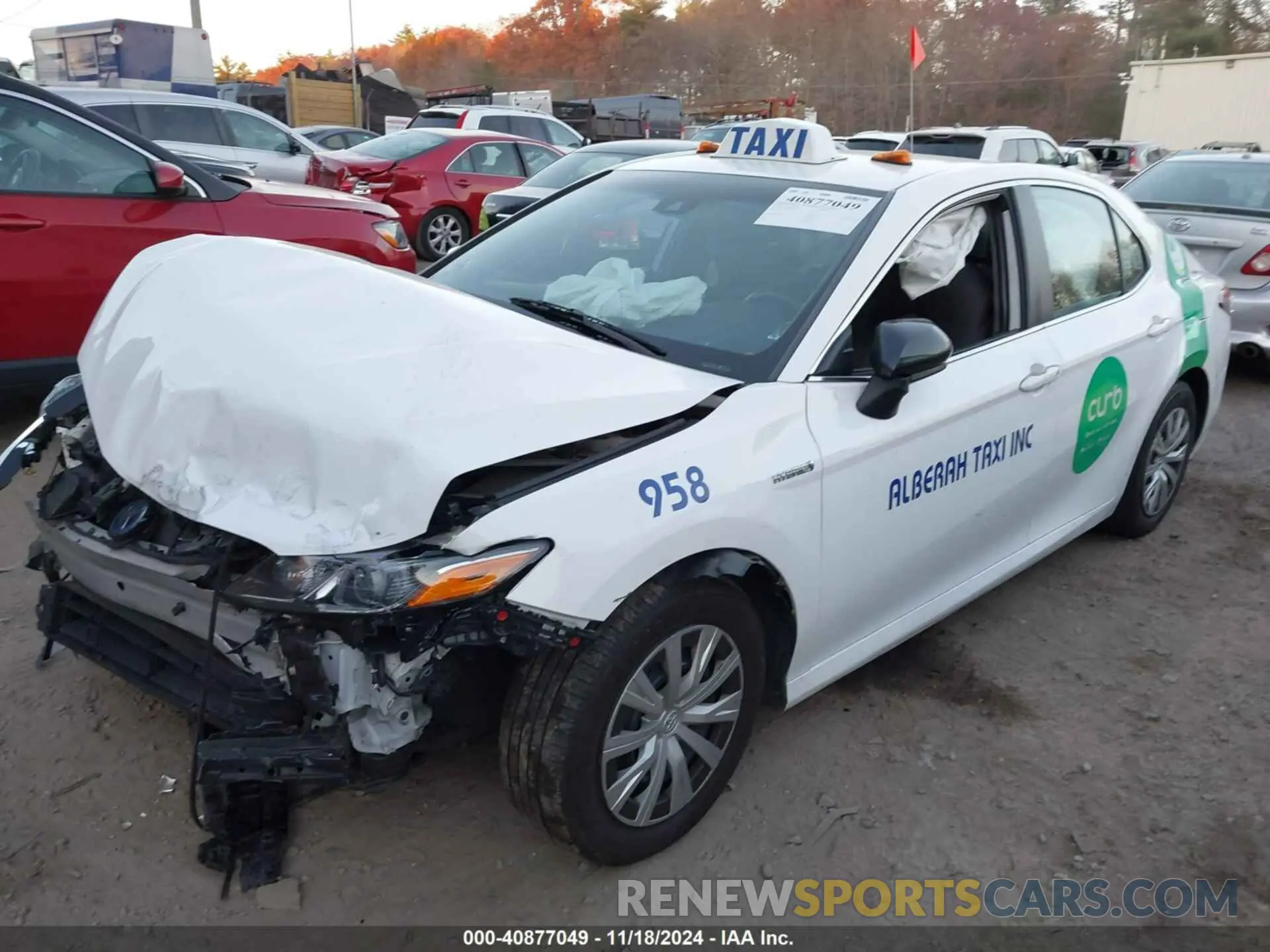 2 Photograph of a damaged car 4T1B31HK7KU510090 TOYOTA CAMRY HYBRID 2019