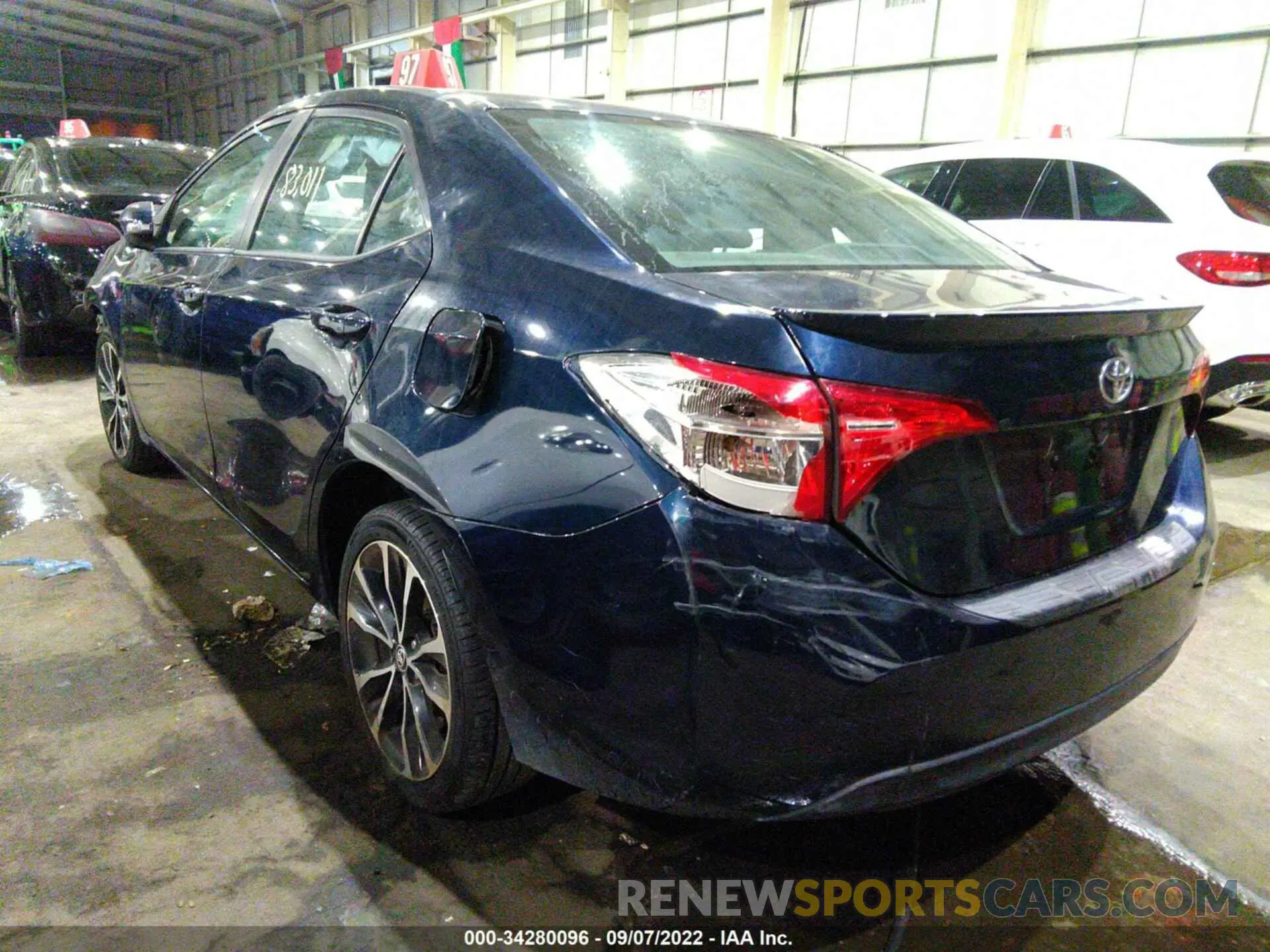 3 Photograph of a damaged car 001BURHE9KC141241 TOYOTA COROLLA 2019