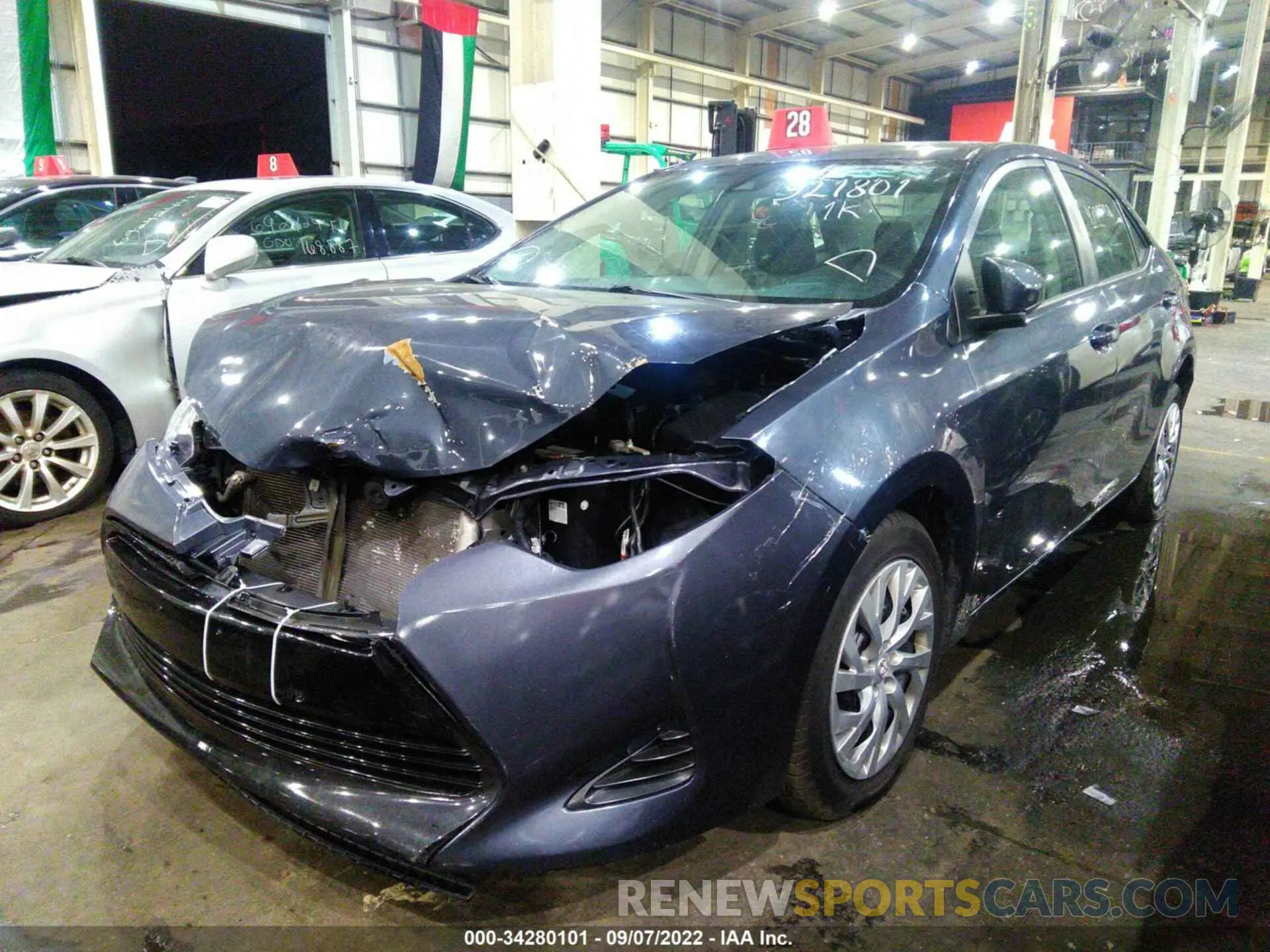 2 Photograph of a damaged car 00FBURHEXKP921801 TOYOTA COROLLA 2019