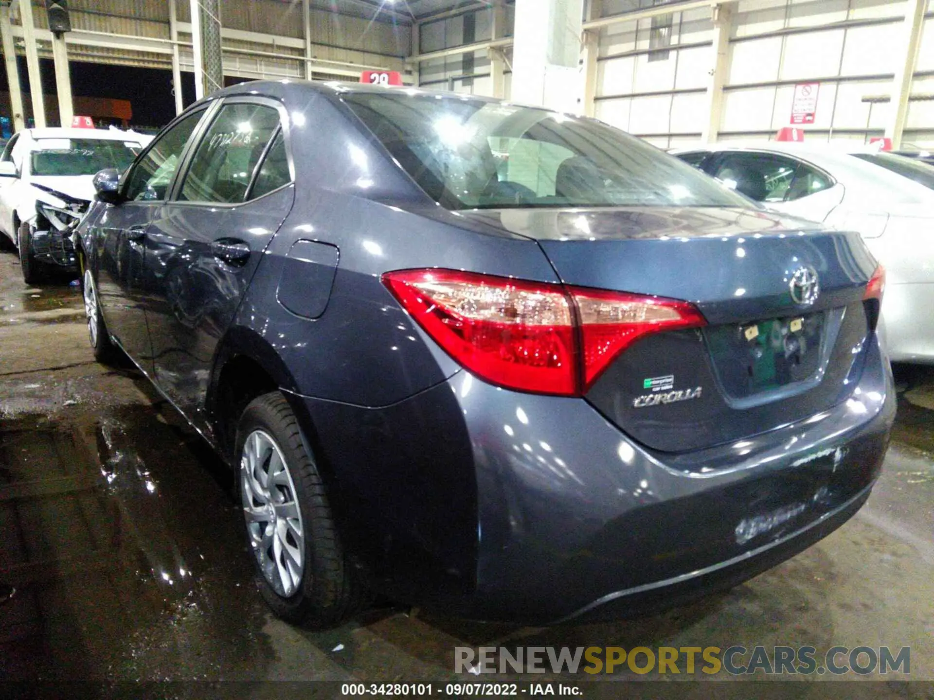 3 Photograph of a damaged car 00FBURHEXKP921801 TOYOTA COROLLA 2019