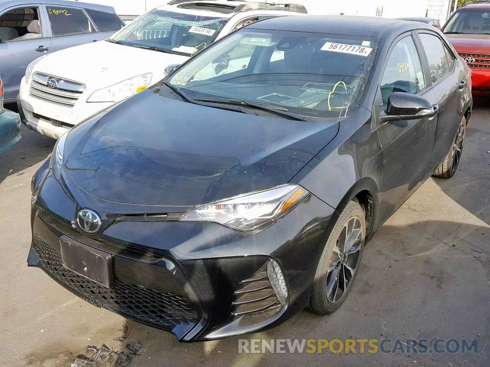 2 Photograph of a damaged car 2T1BURHE0KC132850 TOYOTA COROLLA 2019