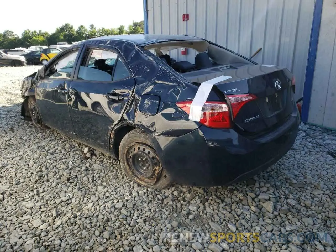 3 Фотография поврежденного автомобиля 2T1BURHE0KC137451 TOYOTA COROLLA 2019