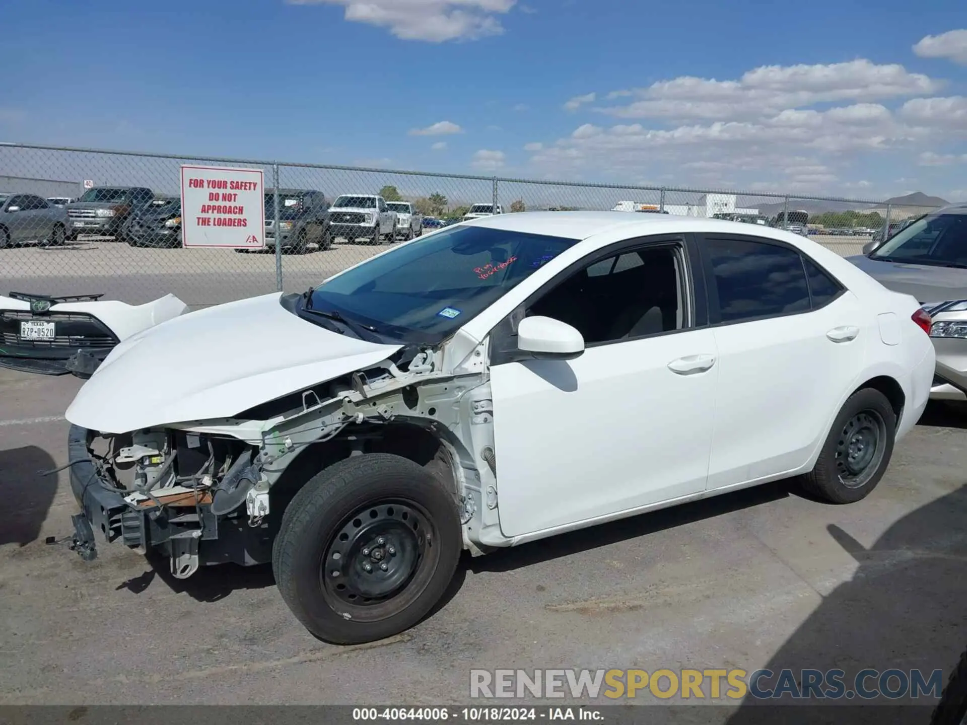 14 Photograph of a damaged car 2T1BURHE0KC148868 TOYOTA COROLLA 2019