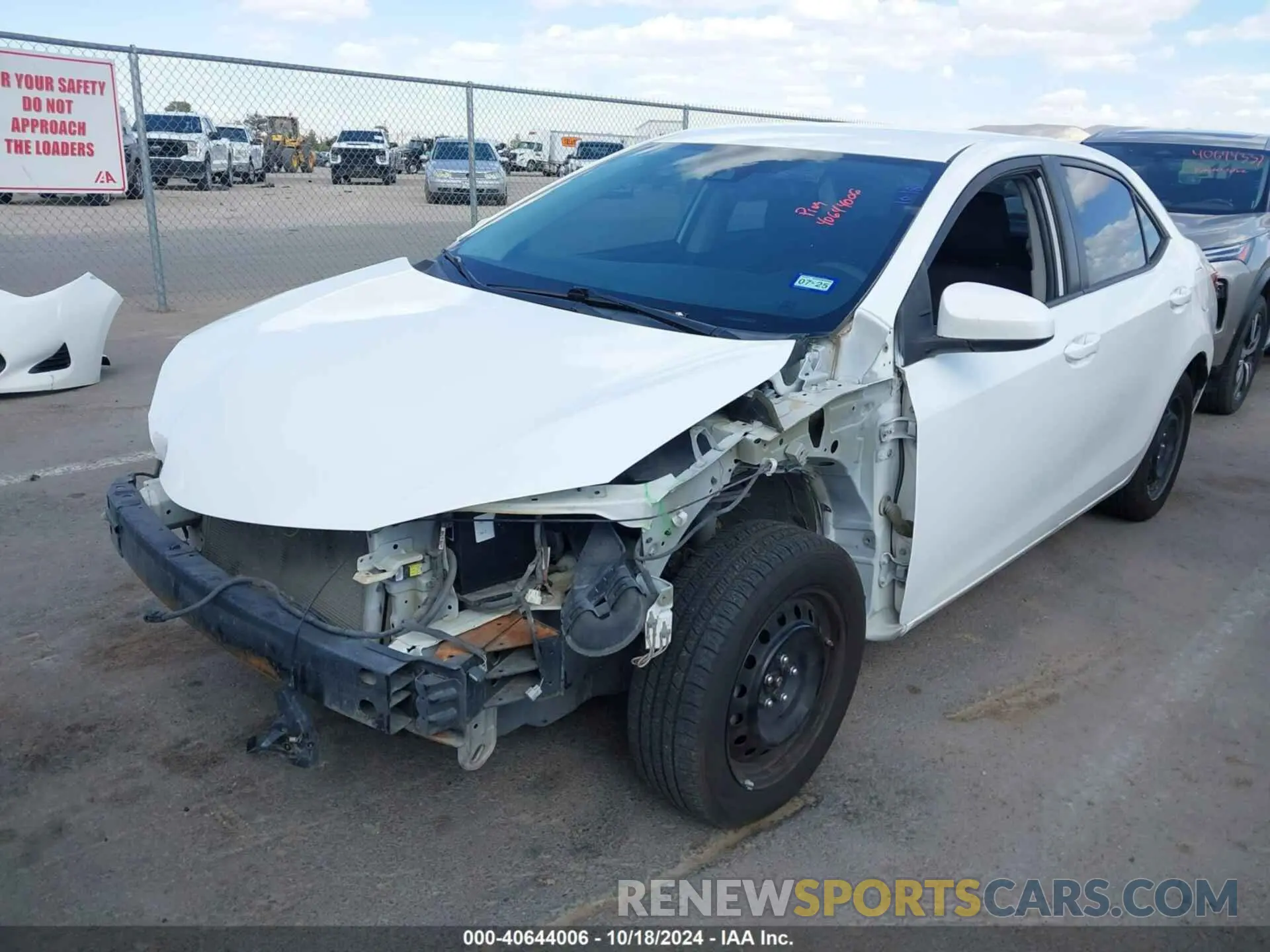 2 Photograph of a damaged car 2T1BURHE0KC148868 TOYOTA COROLLA 2019