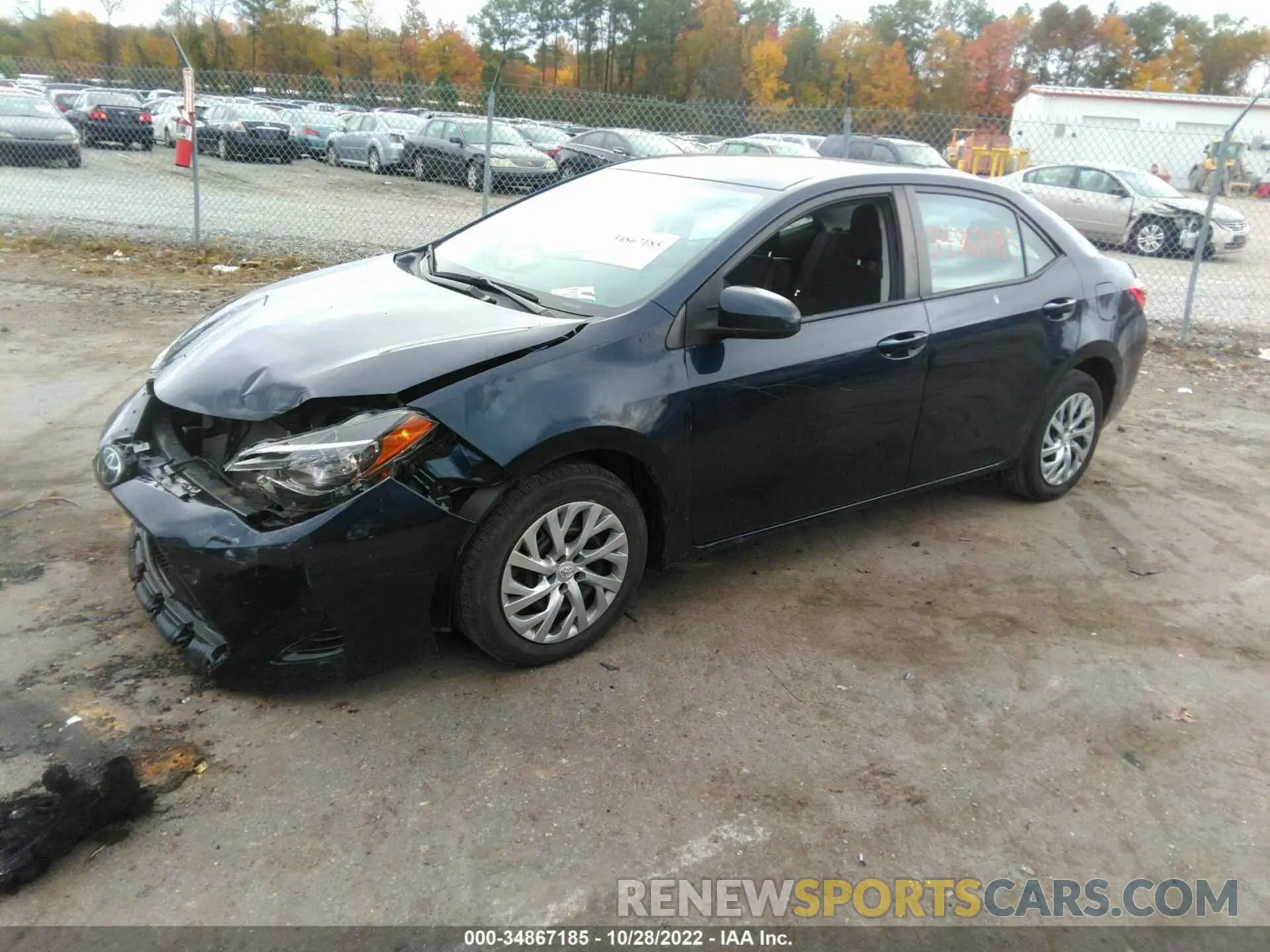 2 Photograph of a damaged car 2T1BURHE0KC154945 TOYOTA COROLLA 2019
