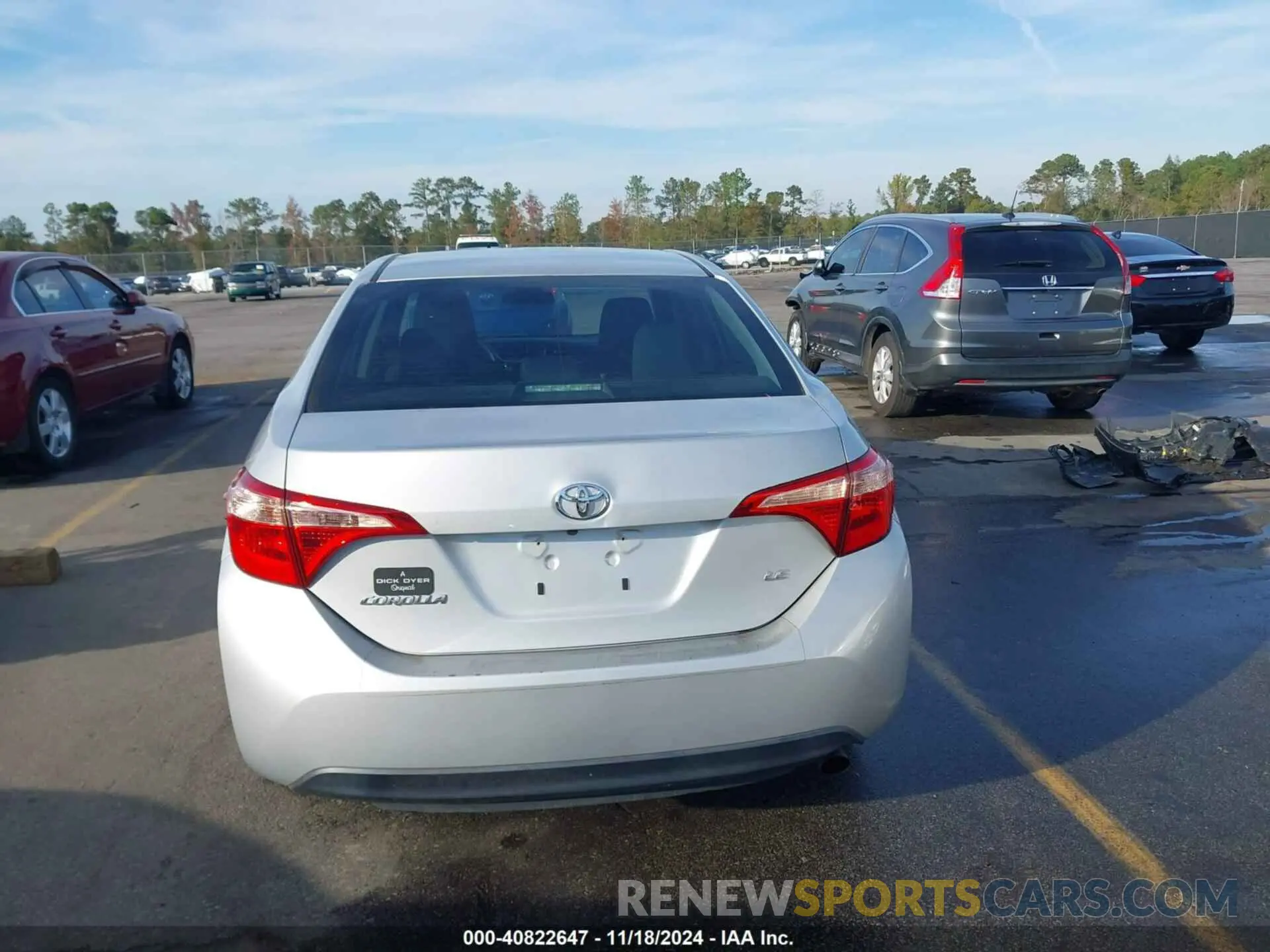 16 Photograph of a damaged car 2T1BURHE0KC158414 TOYOTA COROLLA 2019