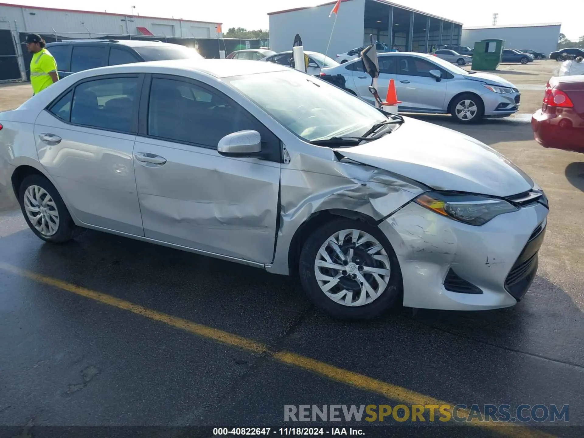 6 Photograph of a damaged car 2T1BURHE0KC158414 TOYOTA COROLLA 2019