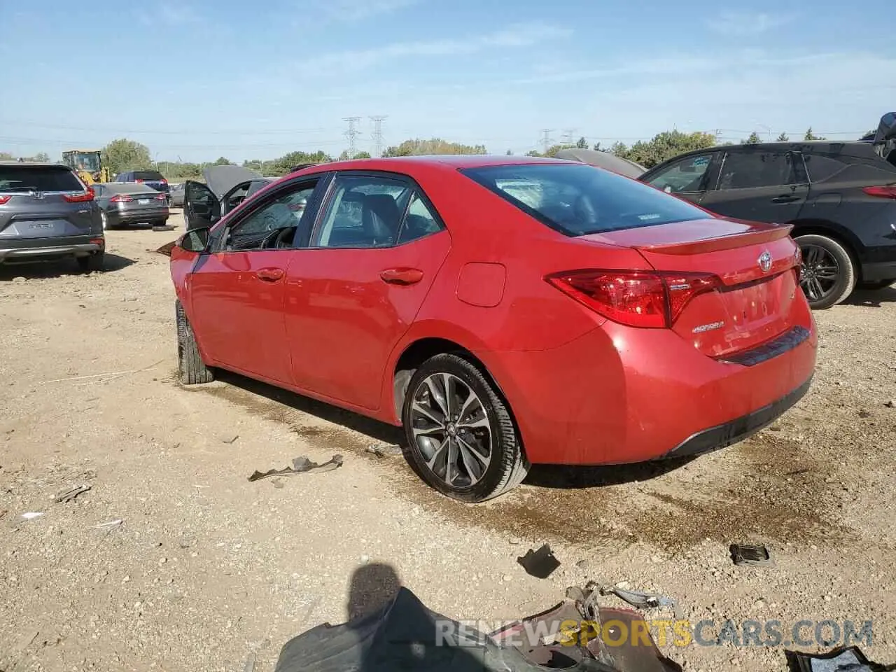 2 Photograph of a damaged car 2T1BURHE0KC175360 TOYOTA COROLLA 2019