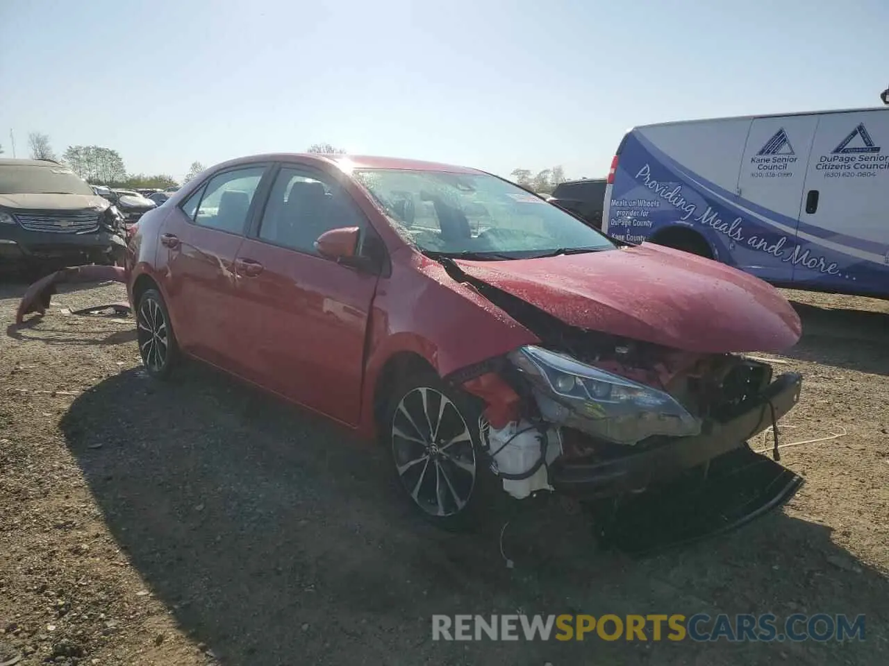 4 Photograph of a damaged car 2T1BURHE0KC175360 TOYOTA COROLLA 2019