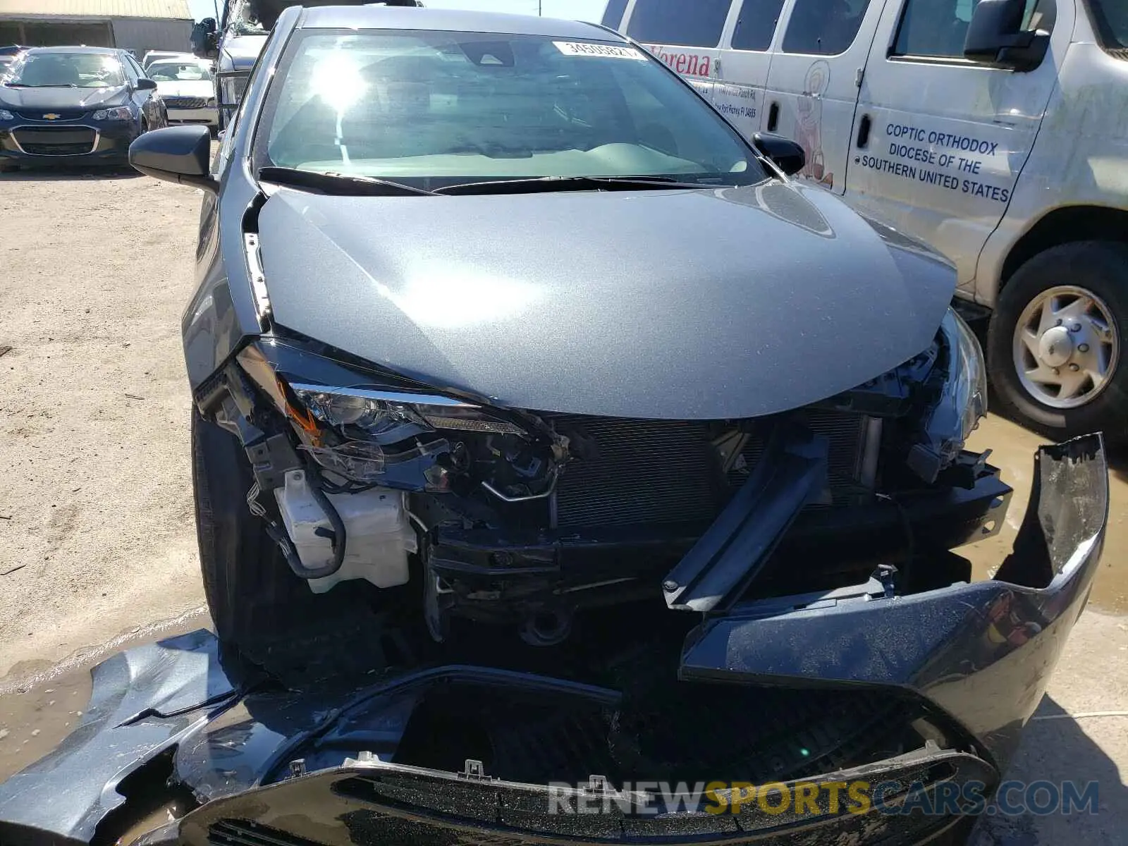 9 Photograph of a damaged car 2T1BURHE0KC192322 TOYOTA COROLLA 2019