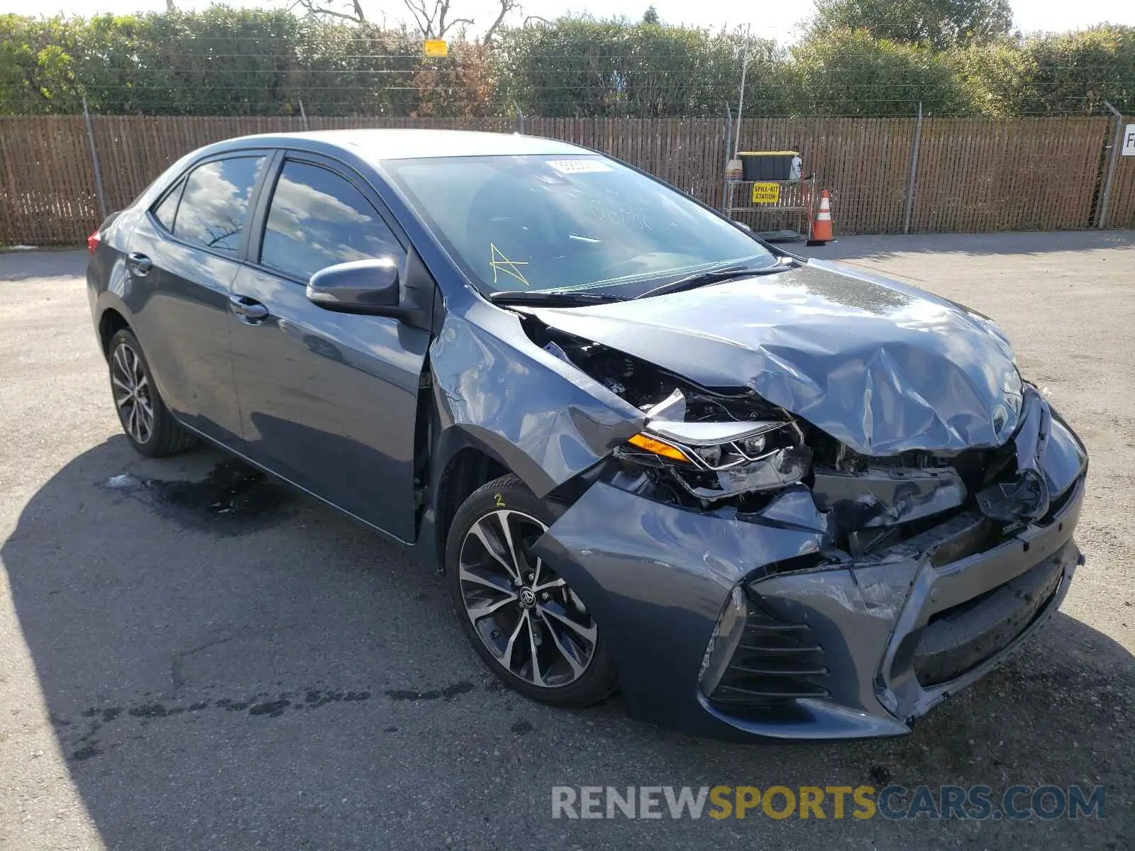 1 Photograph of a damaged car 2T1BURHE0KC198380 TOYOTA COROLLA 2019
