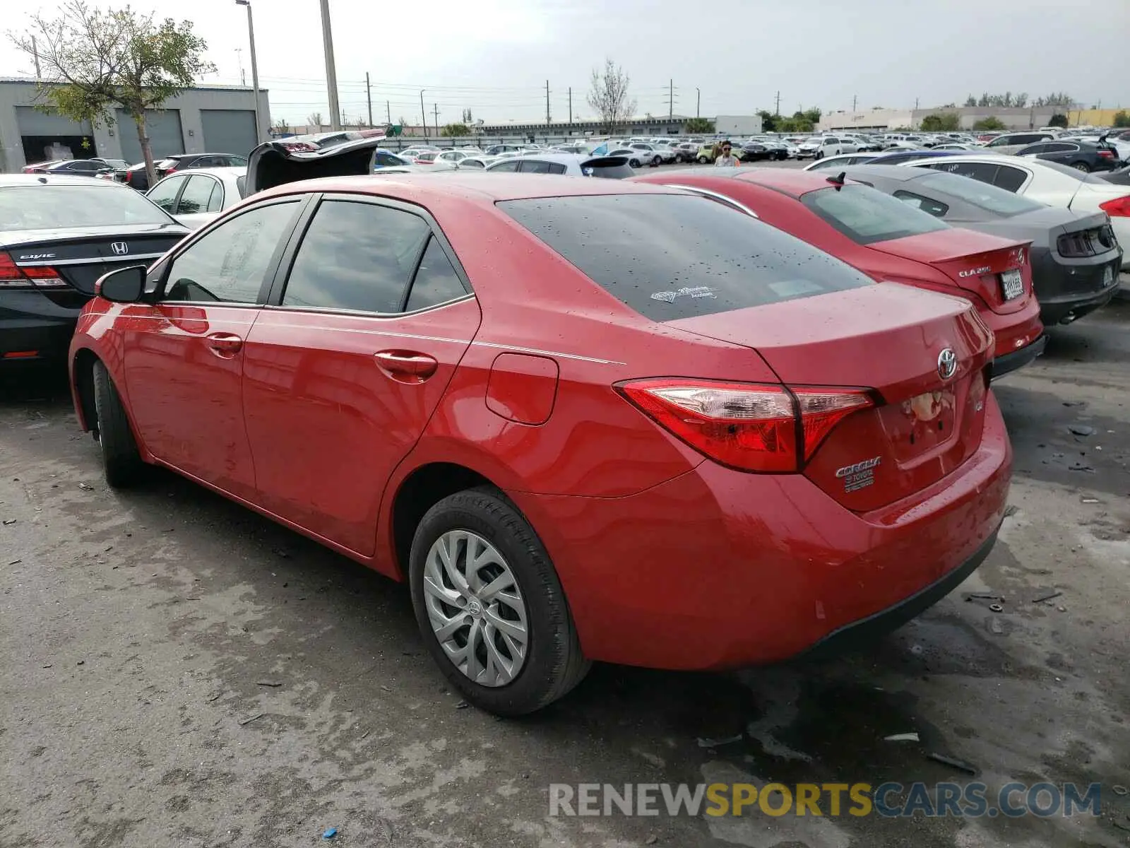 3 Photograph of a damaged car 2T1BURHE0KC199111 TOYOTA COROLLA 2019