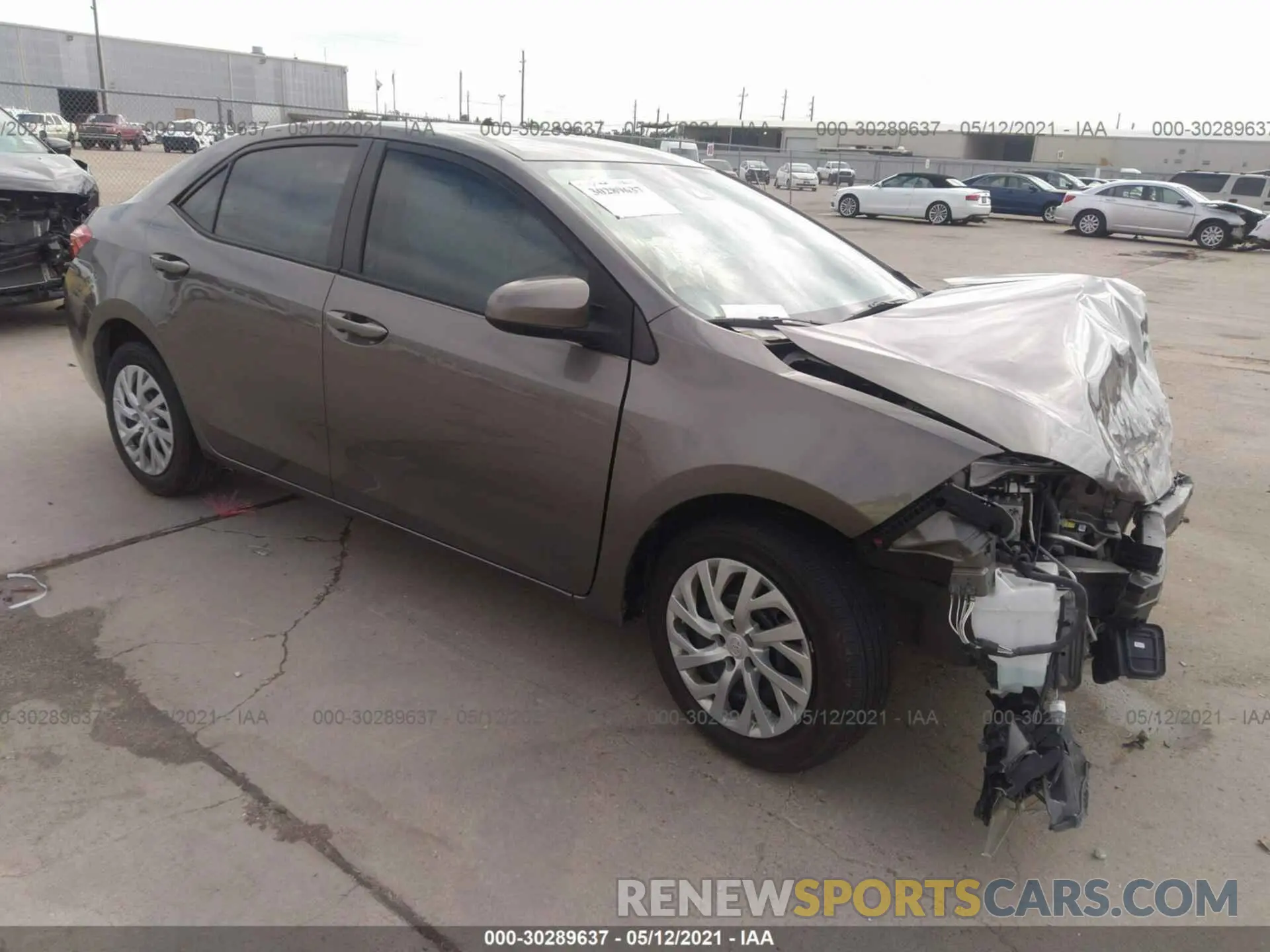1 Photograph of a damaged car 2T1BURHE0KC210608 TOYOTA COROLLA 2019