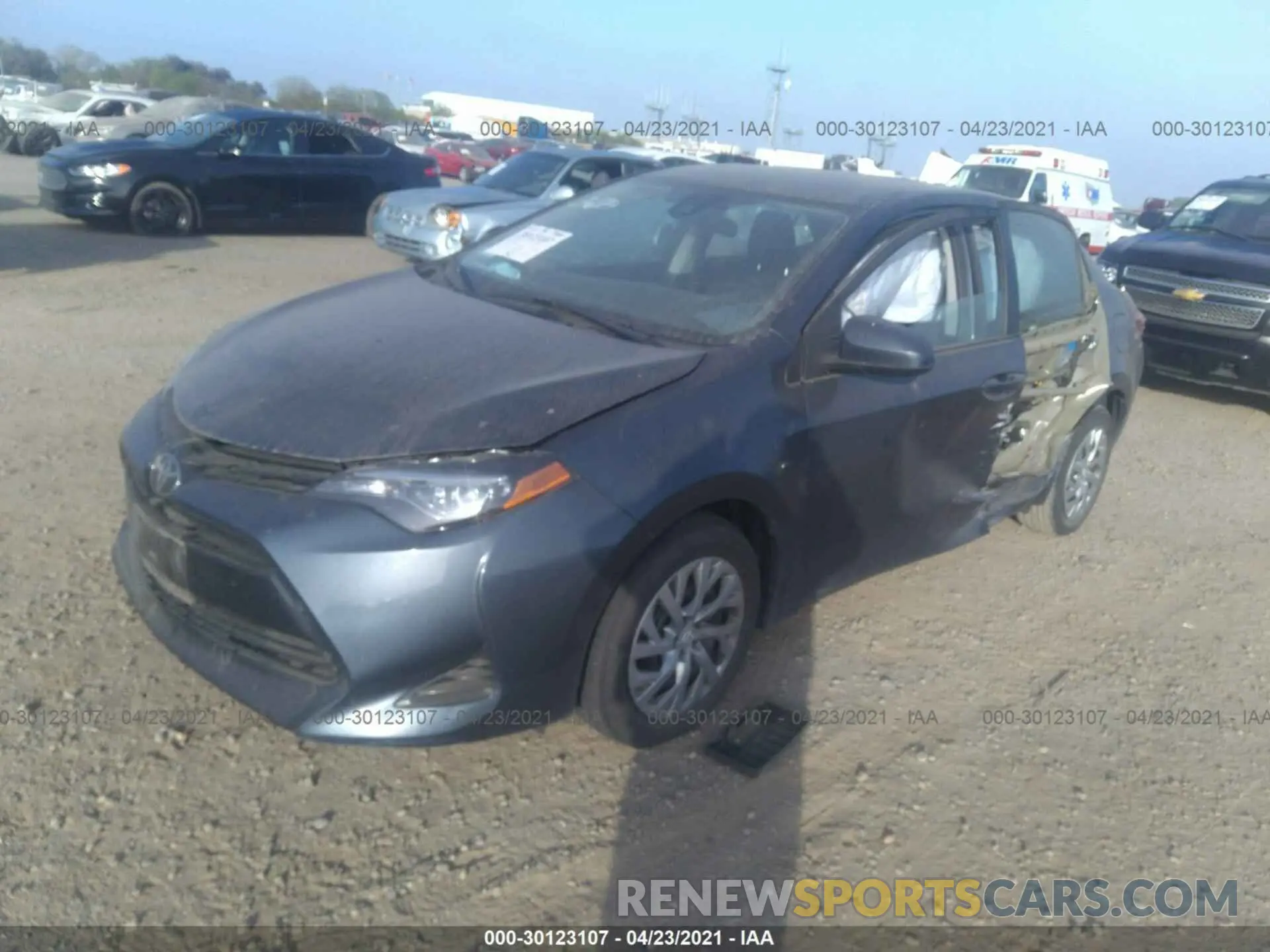 2 Photograph of a damaged car 2T1BURHE0KC218028 TOYOTA COROLLA 2019