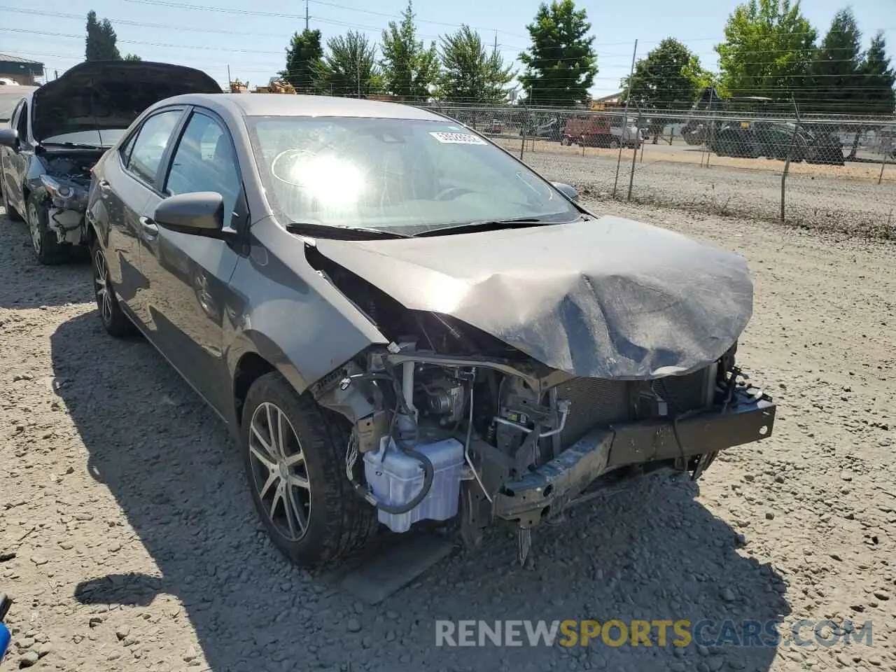 1 Photograph of a damaged car 2T1BURHE0KC225934 TOYOTA COROLLA 2019