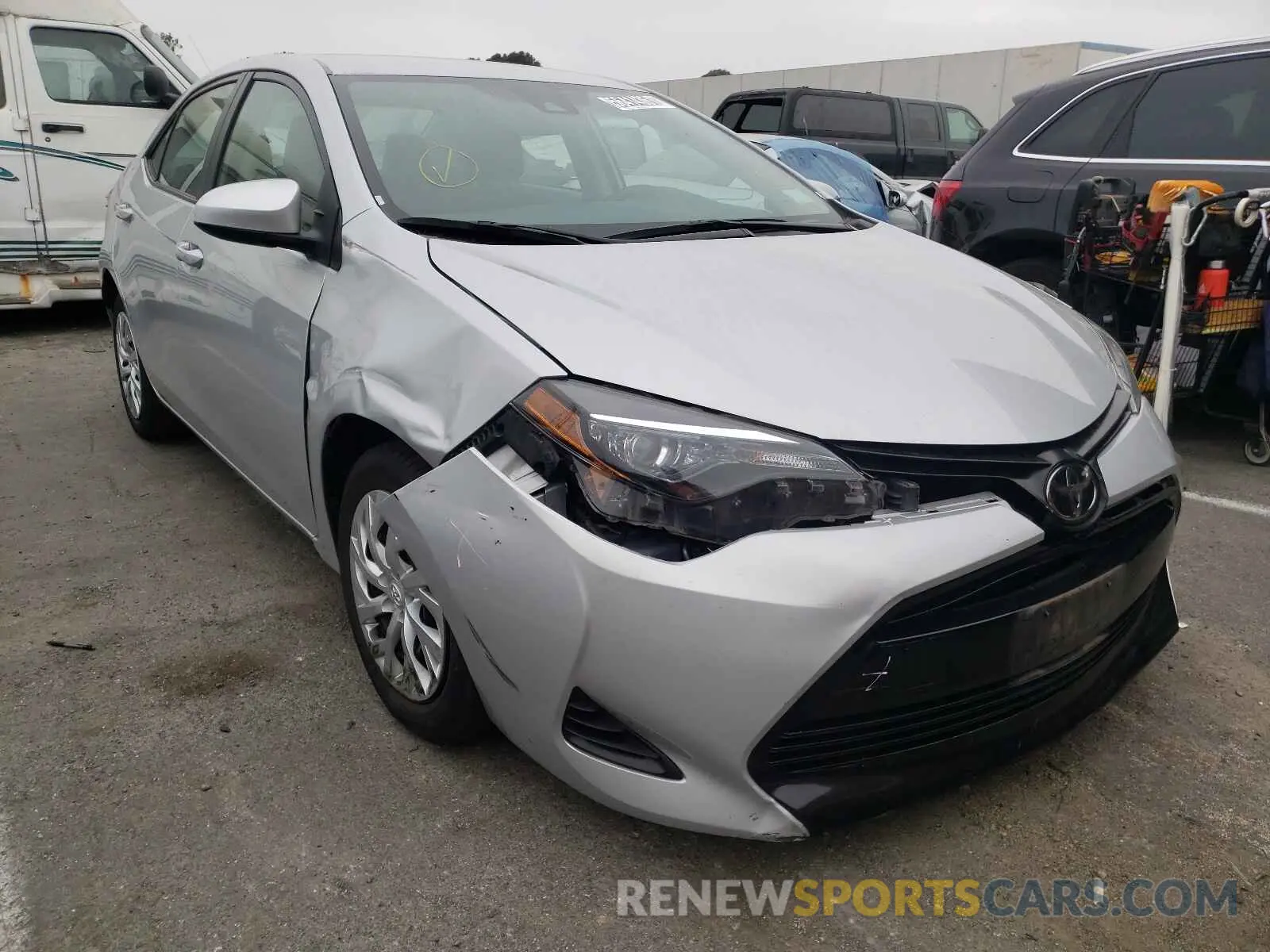 1 Photograph of a damaged car 2T1BURHE0KC236254 TOYOTA COROLLA 2019