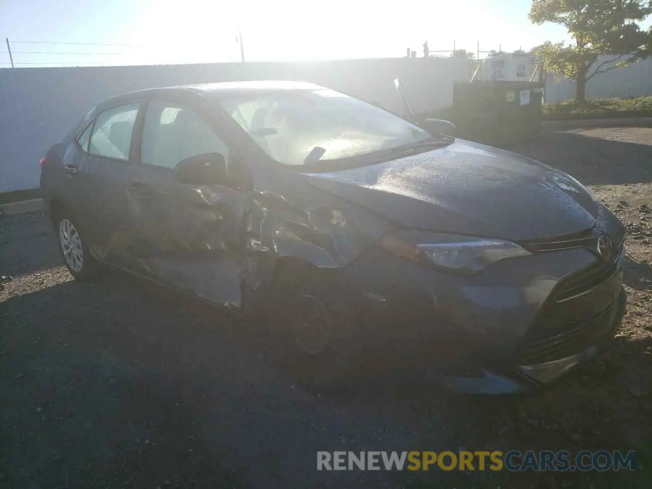 1 Photograph of a damaged car 2T1BURHE0KC240840 TOYOTA COROLLA 2019