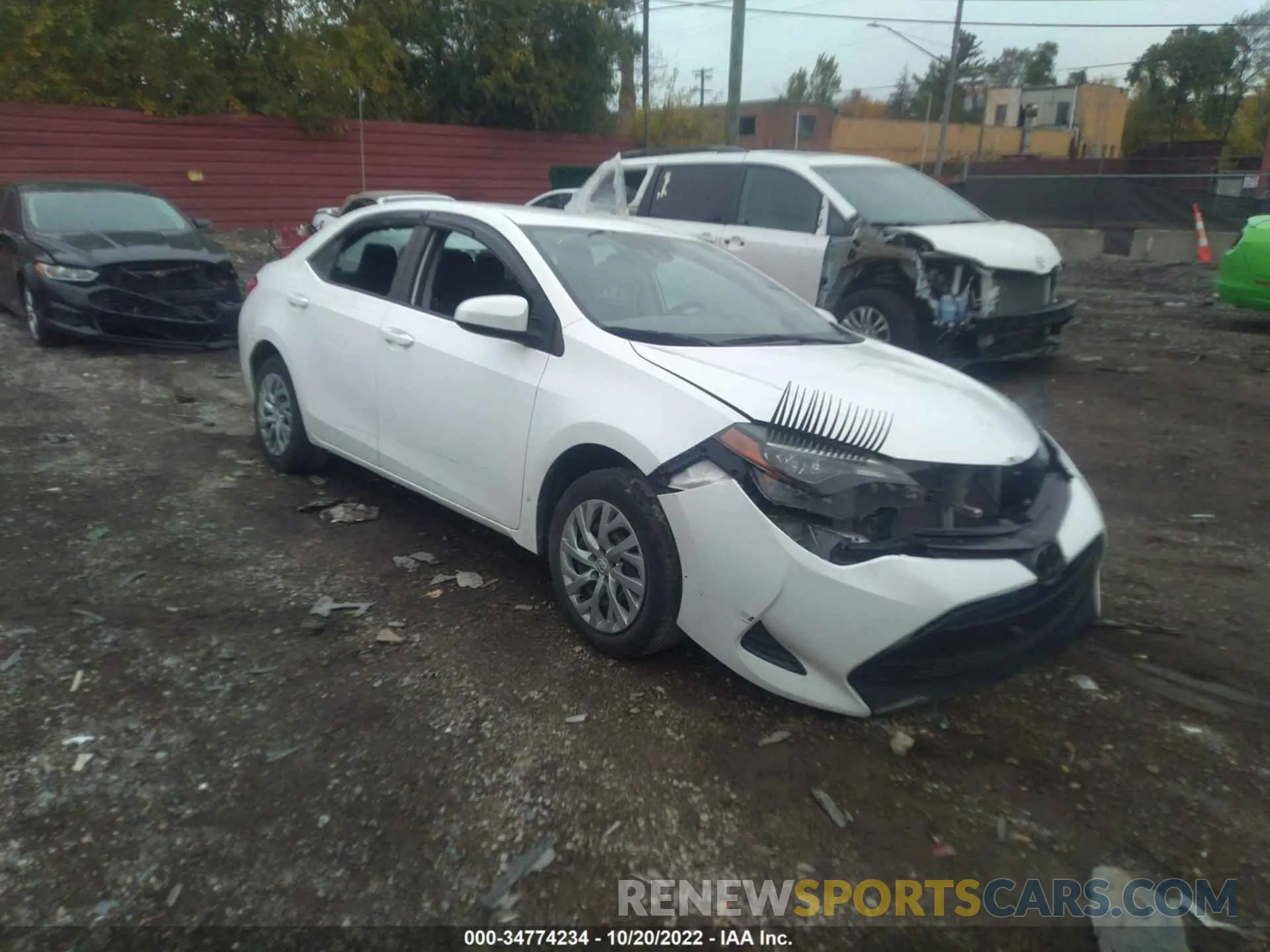 1 Фотография поврежденного автомобиля 2T1BURHE1KC149463 TOYOTA COROLLA 2019