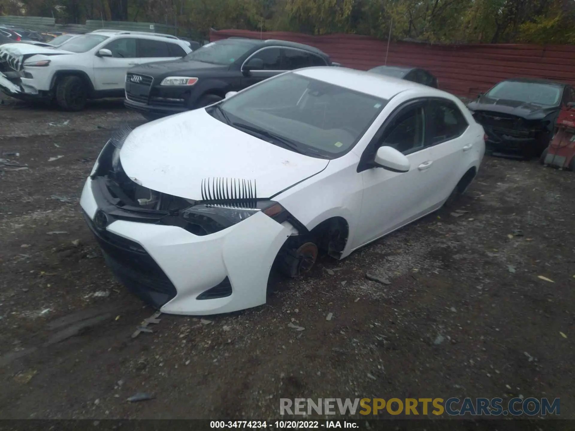 2 Фотография поврежденного автомобиля 2T1BURHE1KC149463 TOYOTA COROLLA 2019