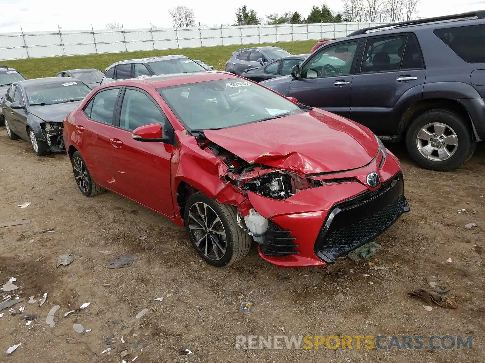 1 Photograph of a damaged car 2T1BURHE1KC160544 TOYOTA COROLLA 2019