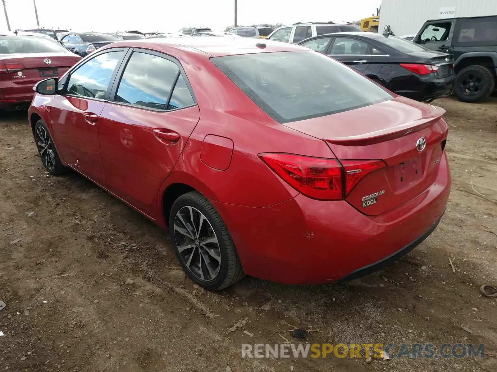 3 Photograph of a damaged car 2T1BURHE1KC160544 TOYOTA COROLLA 2019