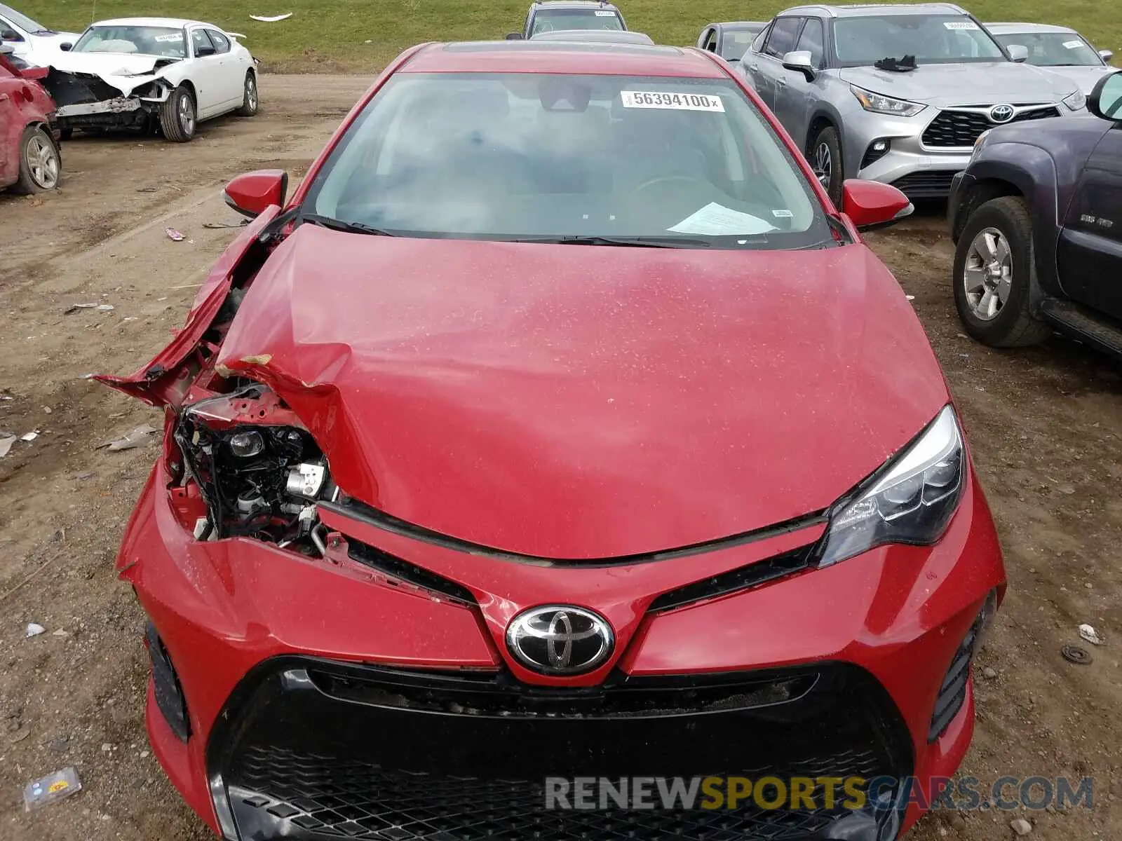 7 Photograph of a damaged car 2T1BURHE1KC160544 TOYOTA COROLLA 2019