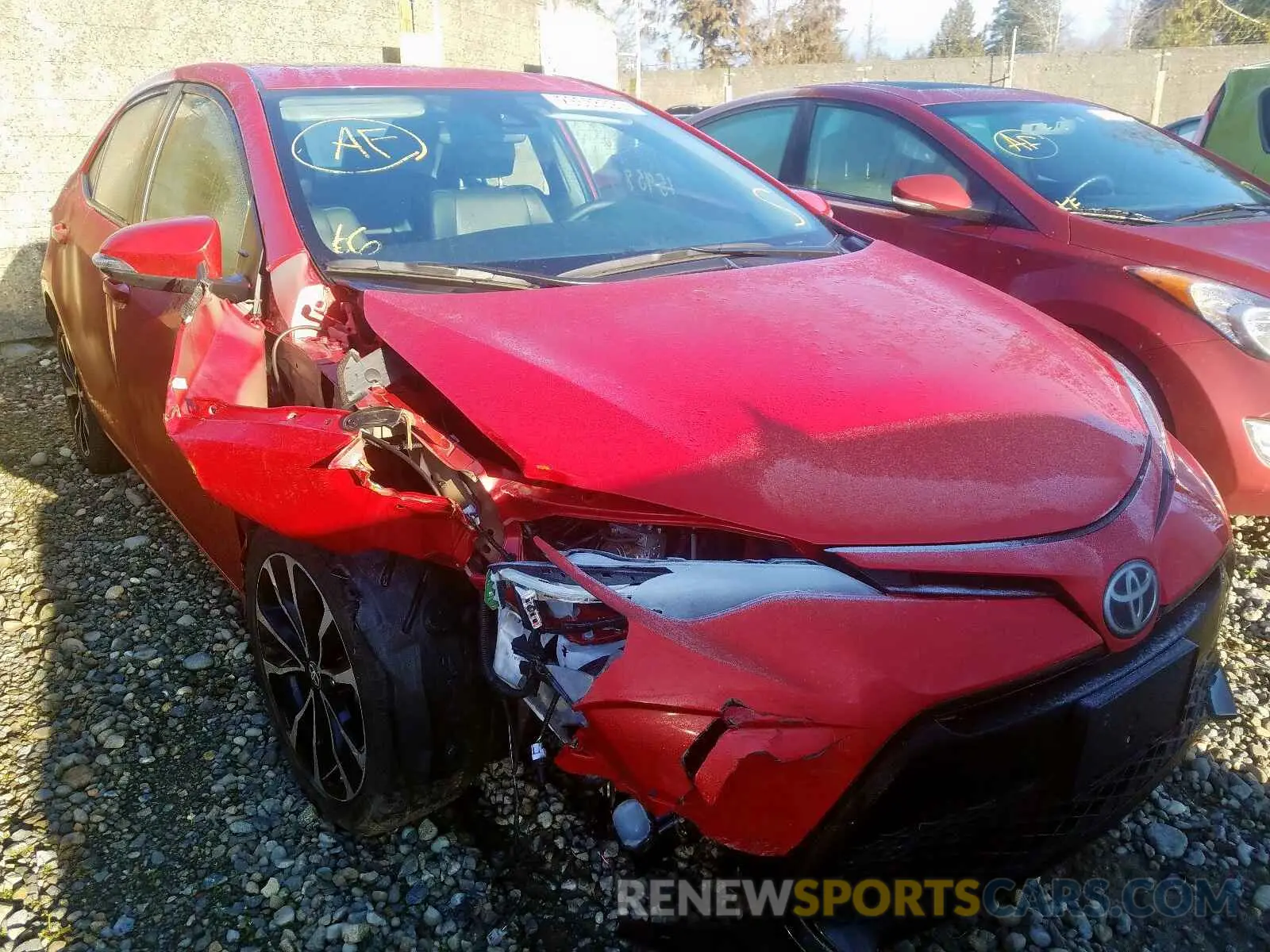 1 Photograph of a damaged car 2T1BURHE1KC161158 TOYOTA COROLLA 2019