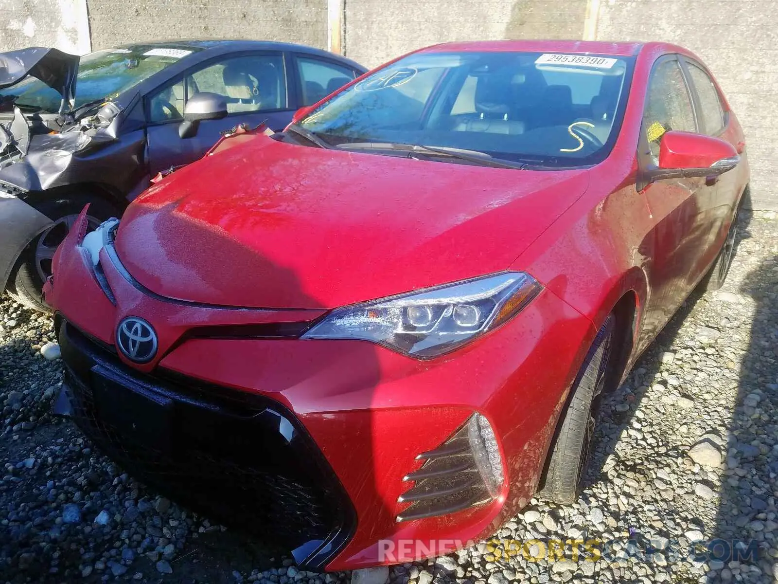 2 Photograph of a damaged car 2T1BURHE1KC161158 TOYOTA COROLLA 2019