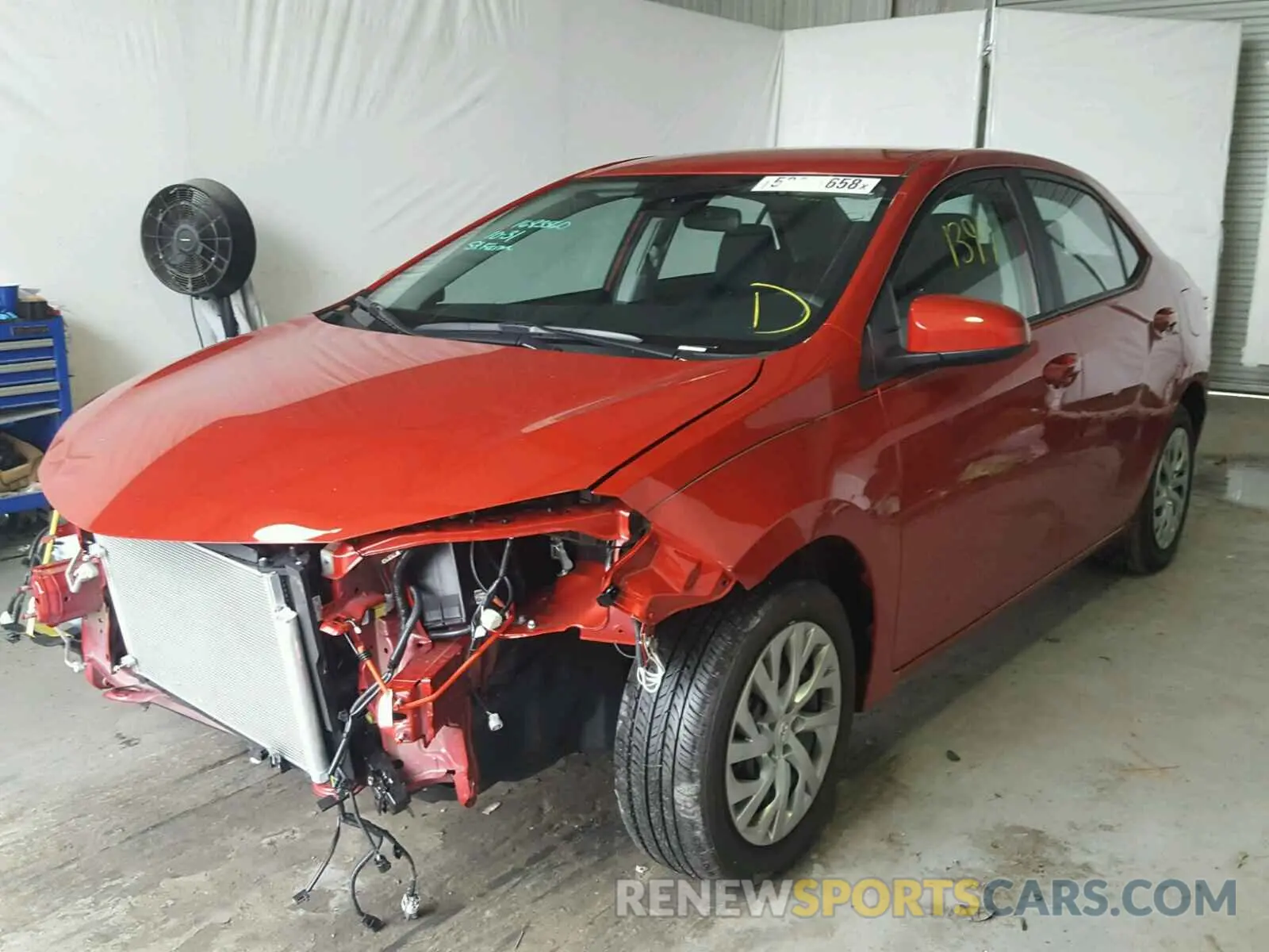 2 Photograph of a damaged car 2T1BURHE1KC169938 TOYOTA COROLLA 2019