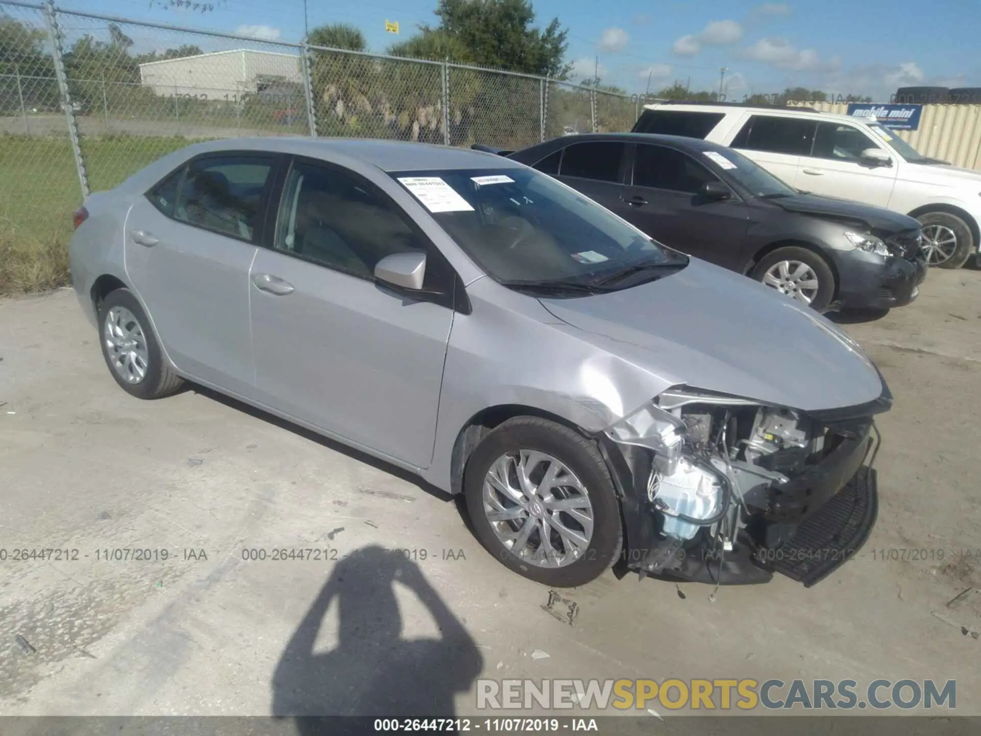 1 Photograph of a damaged car 2T1BURHE1KC181734 TOYOTA COROLLA 2019