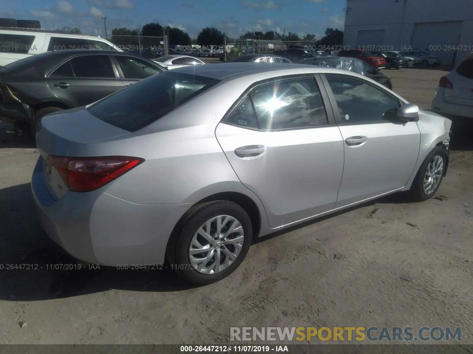 4 Photograph of a damaged car 2T1BURHE1KC181734 TOYOTA COROLLA 2019