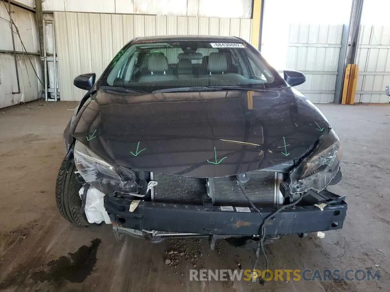 5 Photograph of a damaged car 2T1BURHE1KC186044 TOYOTA COROLLA 2019