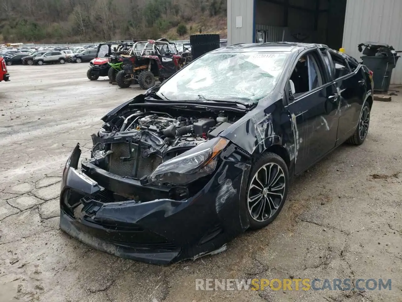 2 Фотография поврежденного автомобиля 2T1BURHE1KC204655 TOYOTA COROLLA 2019