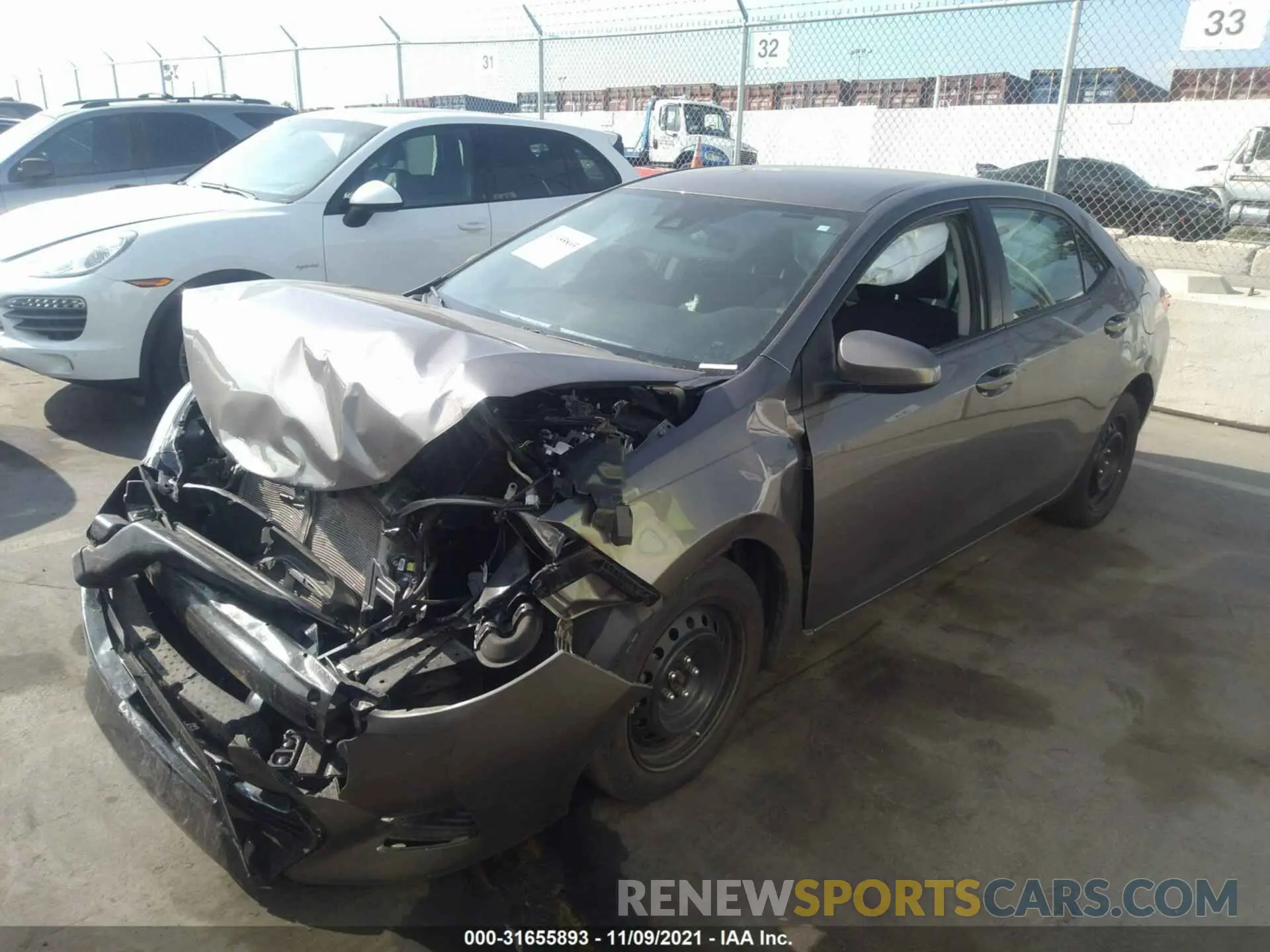 2 Photograph of a damaged car 2T1BURHE1KC210679 TOYOTA COROLLA 2019