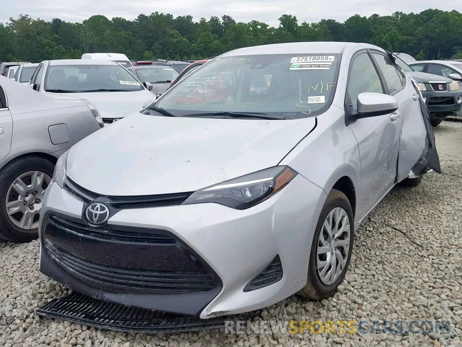 2 Photograph of a damaged car 2T1BURHE1KC212724 TOYOTA COROLLA 2019