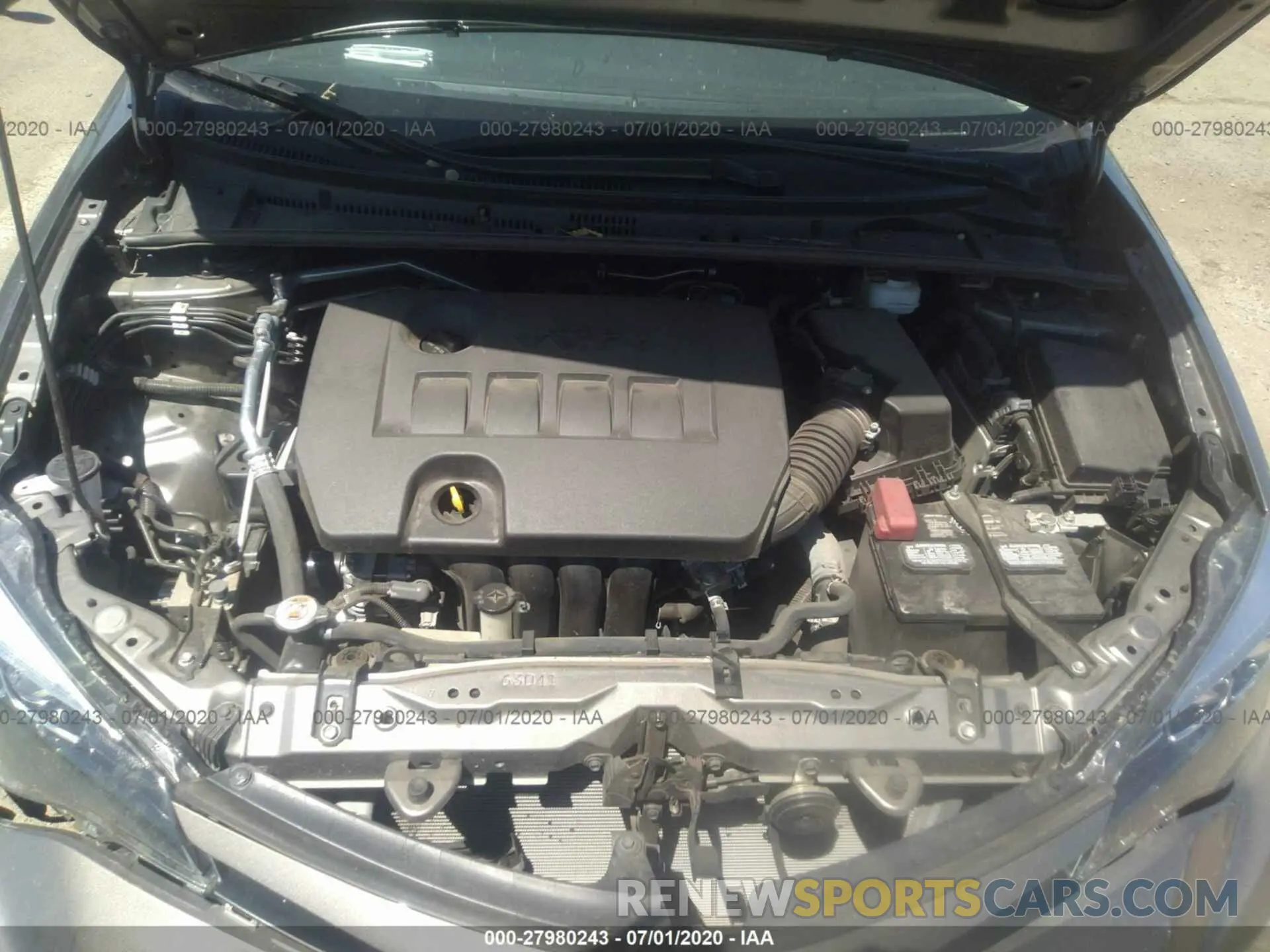 10 Photograph of a damaged car 2T1BURHE1KC234805 TOYOTA COROLLA 2019