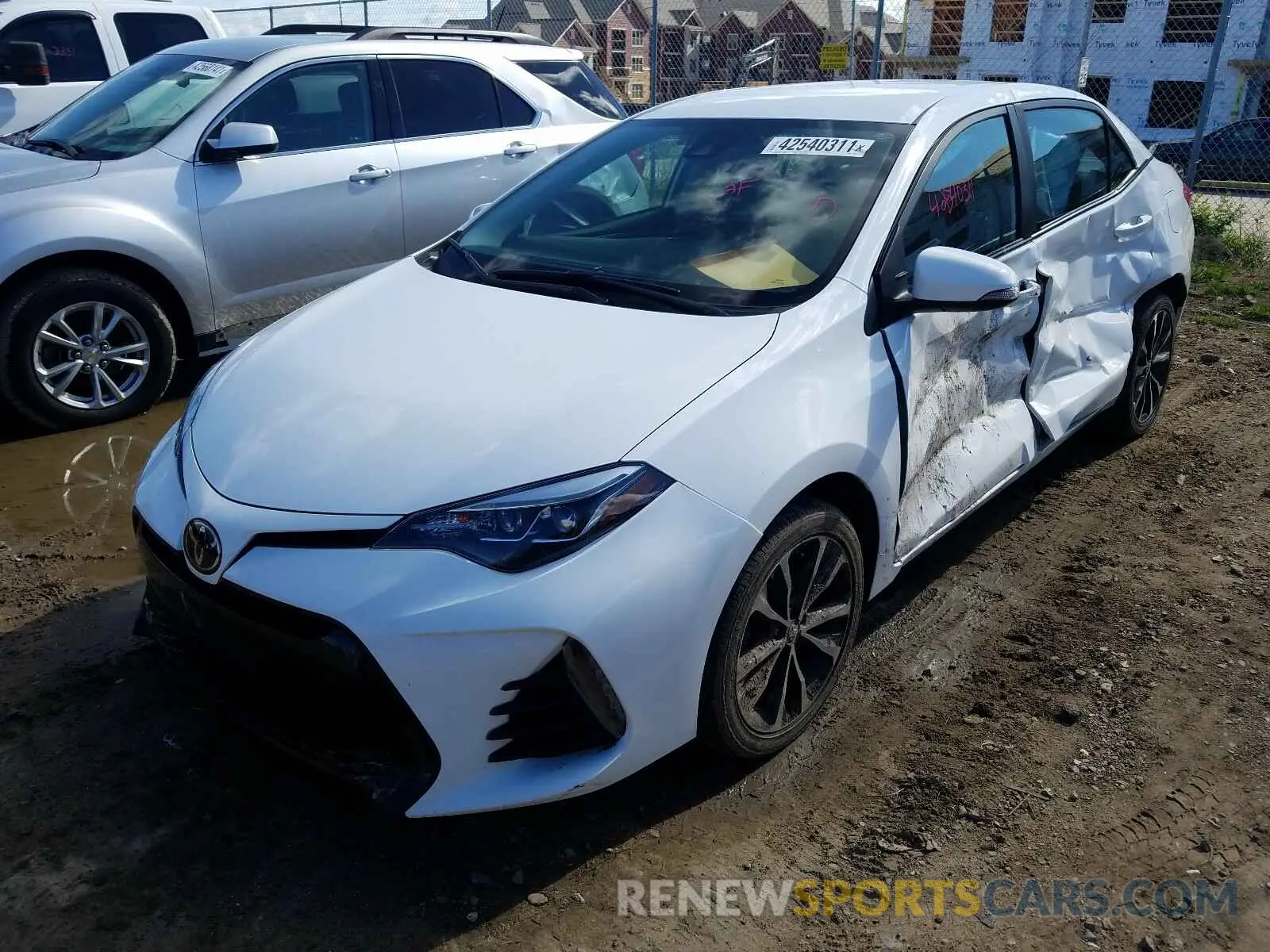 2 Photograph of a damaged car 2T1BURHE1KC239700 TOYOTA COROLLA 2019
