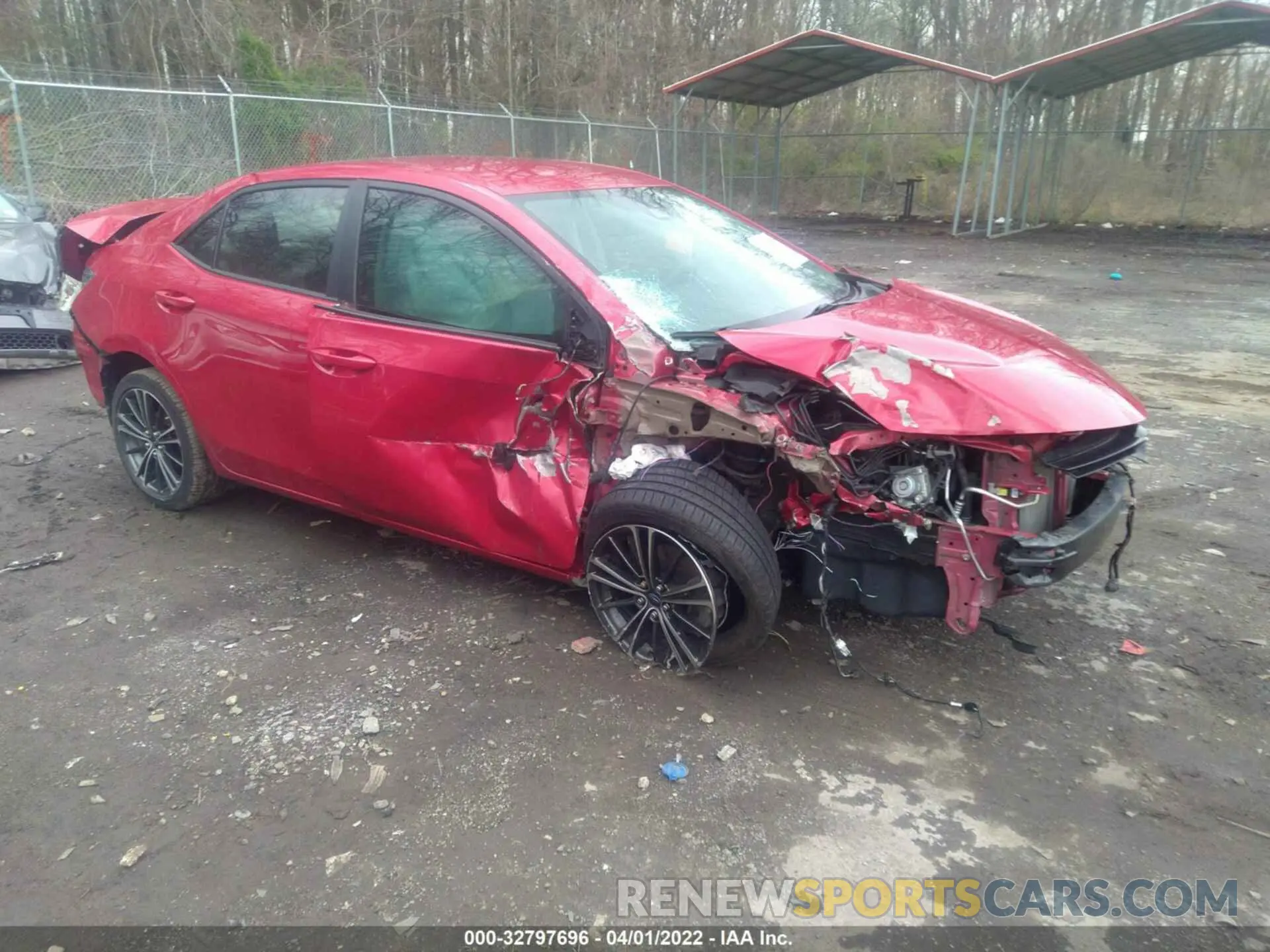 1 Photograph of a damaged car 2T1BURHE2KC131778 TOYOTA COROLLA 2019