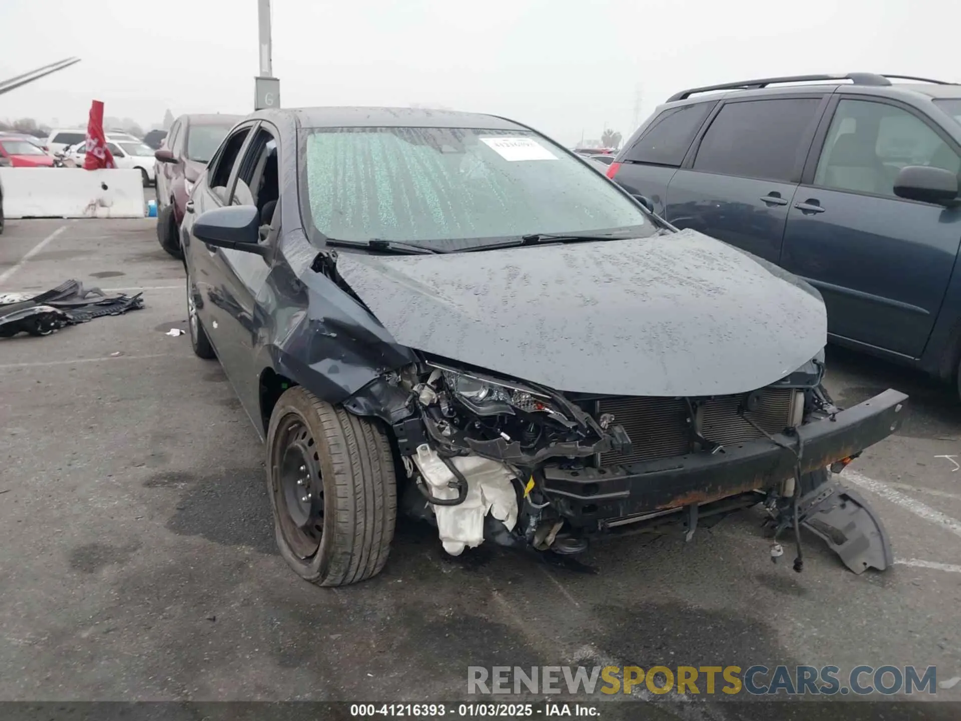 1 Фотография поврежденного автомобиля 2T1BURHE2KC134860 TOYOTA COROLLA 2019
