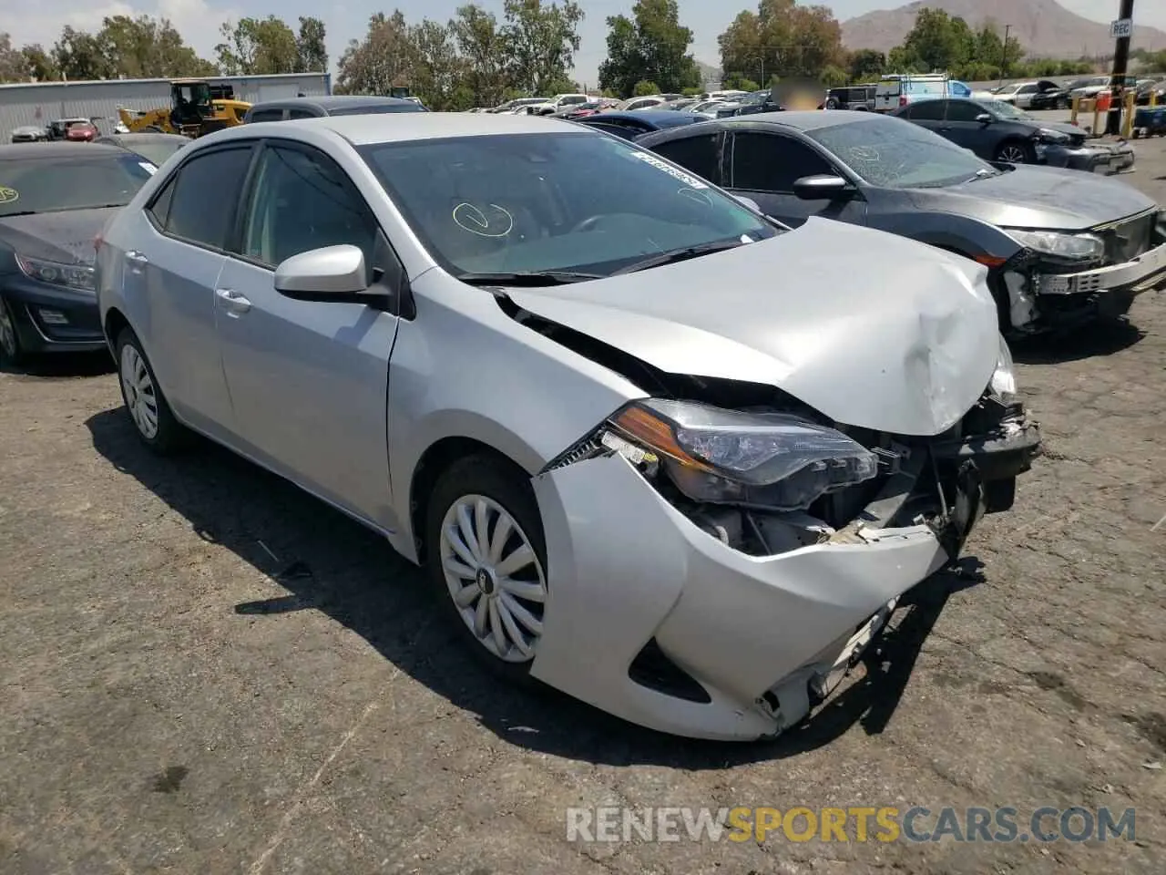 1 Photograph of a damaged car 2T1BURHE2KC151223 TOYOTA COROLLA 2019
