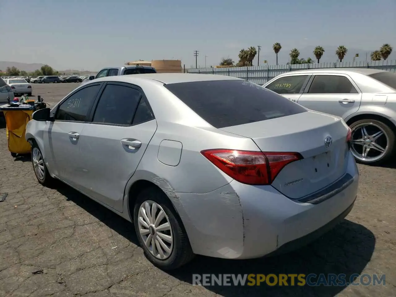 3 Photograph of a damaged car 2T1BURHE2KC151223 TOYOTA COROLLA 2019